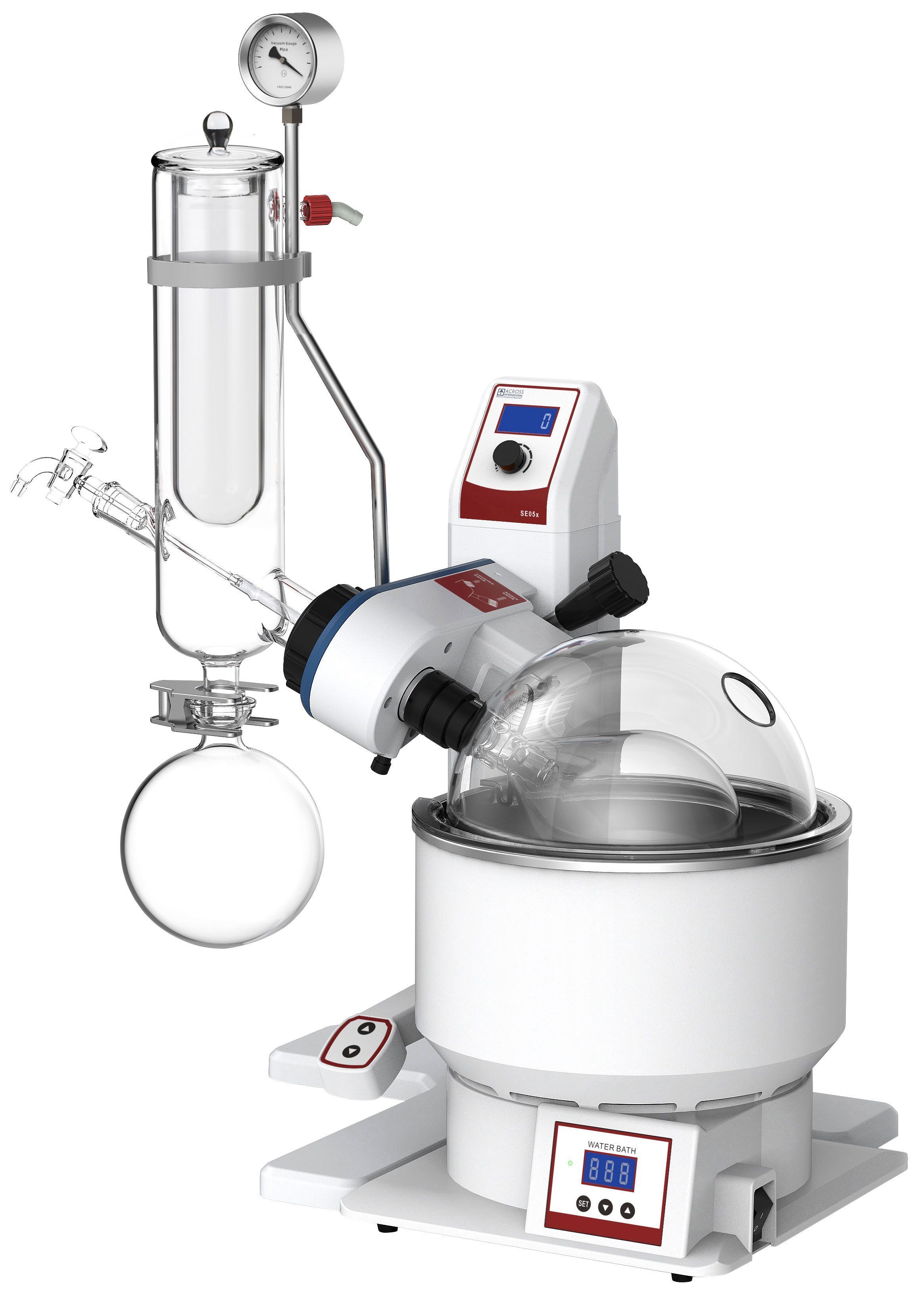 Across International SE05c.110 Ai 2L SolventVap w/ Electric Lift and Cold Trap Condenser 110V