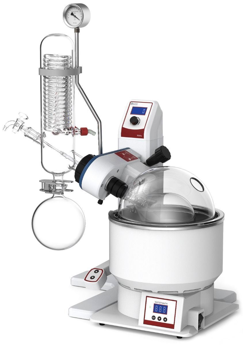 Across International SE05x.110 Ai SolventVap 2L Rotary Evaporator with Electric Flask Lift 110V