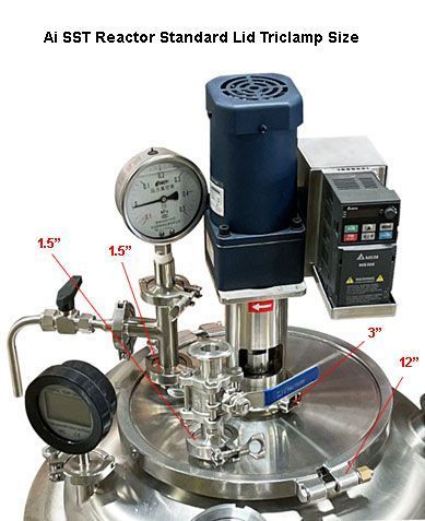 Across International SR300 Ai ETL C1D1 Dual-Jacketed 300L 316L-Grade SST Reactor