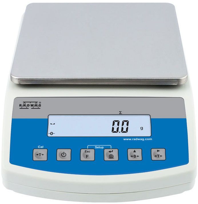 Across International WLC 20/A2 Radwag 20kg Capacity 0.1g Readability 8x8" Precision Balance