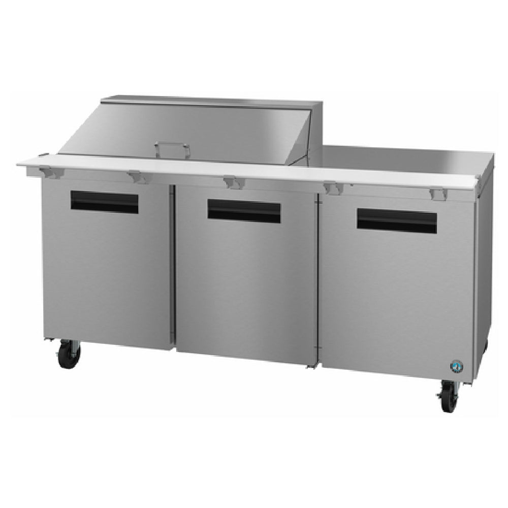 Hoshizaki SR72B-18M 72 Inch Mega Top Refrigerator 21.25 cu ft Three Section Stainless Steel