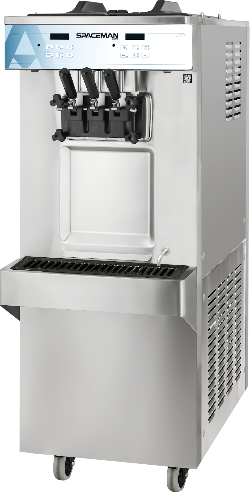 Spaceman 6250-C / 6250A-C Floor Standing Twin Twist Soft Serve Machine, 2 Flavors