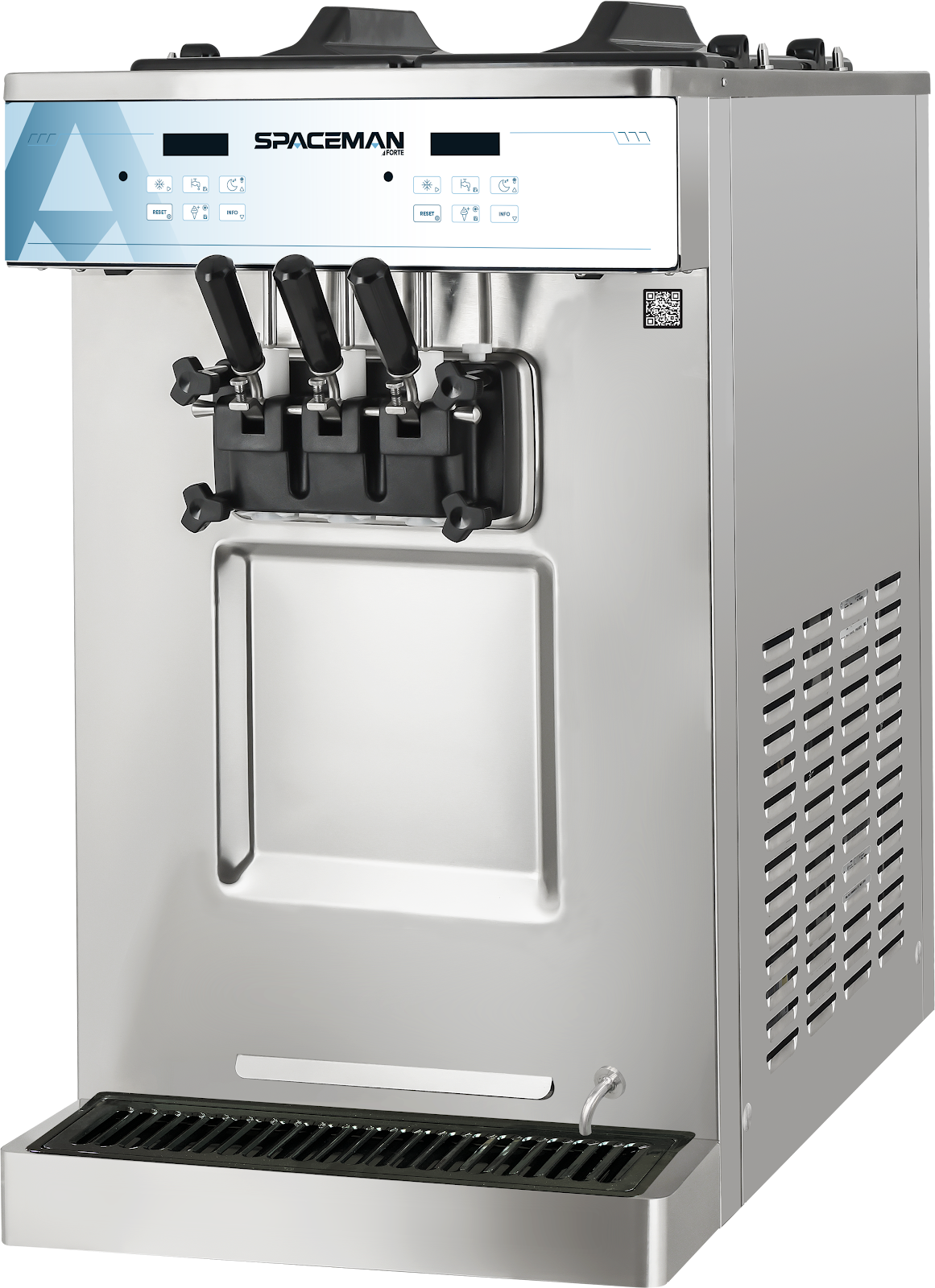 Spaceman 6235-C / 6235A-C Countertop Twin Twist Soft Serve Machine, 2 Flavors