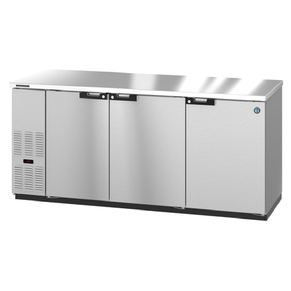 Hoshizaki BB80-S 80 Inch Refrigerated Back Bar Cooler 28.74 cu ft 3 Section