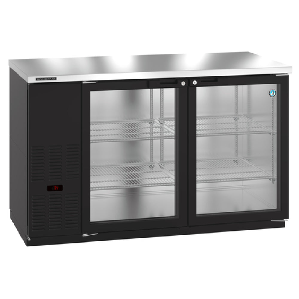 Hoshizaki BB59-G 59 Inch Two-section Refrigerated Back Bar Cooler with Glass Doors