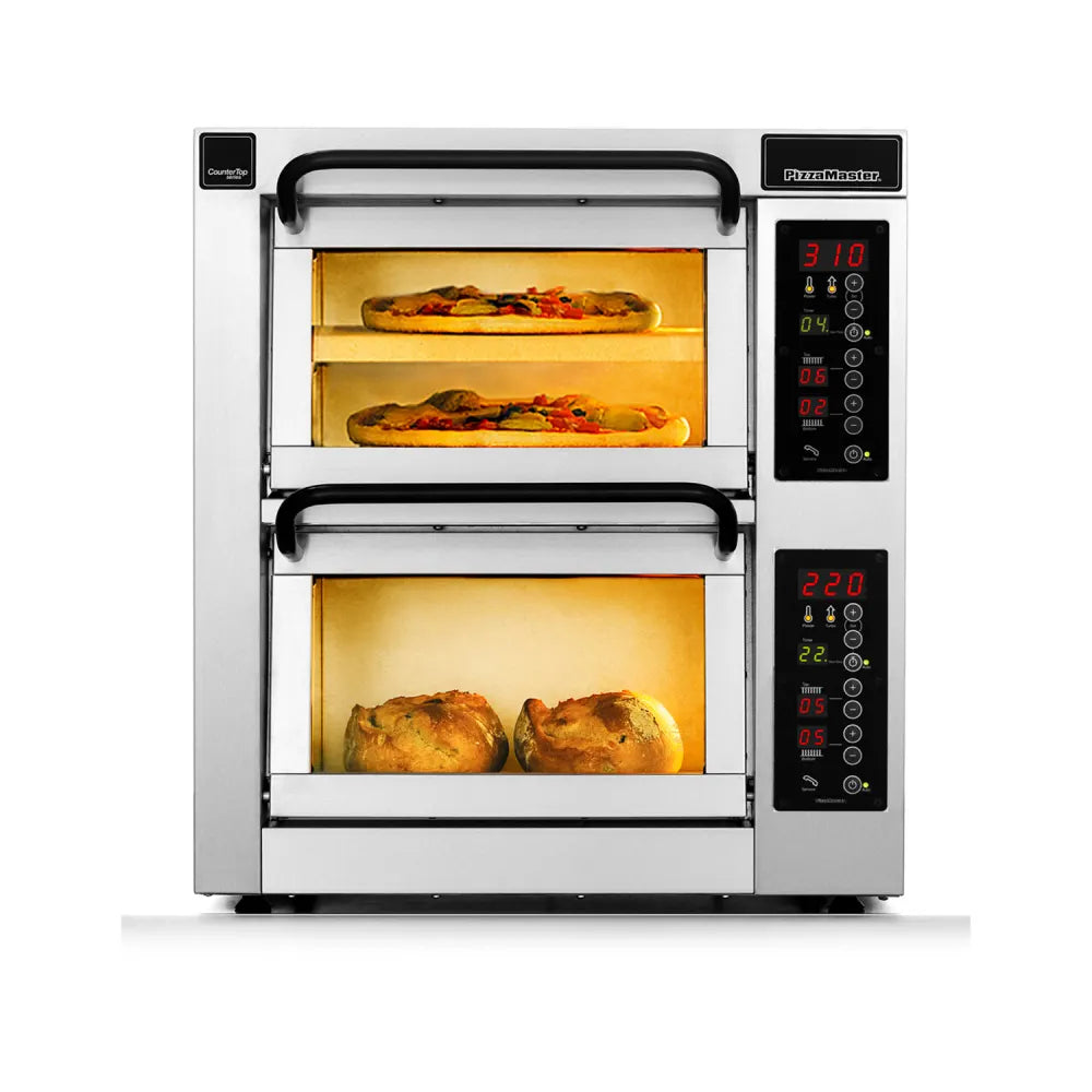 PizzaMaster PM 352ED-3 Countertop Double Multi-Purpose Deck Oven