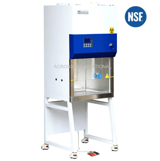 Across International BC-2F.110 NSF Certified 2 Ft Class II Type A2 Biosafety Cabinet with Detachable Stand