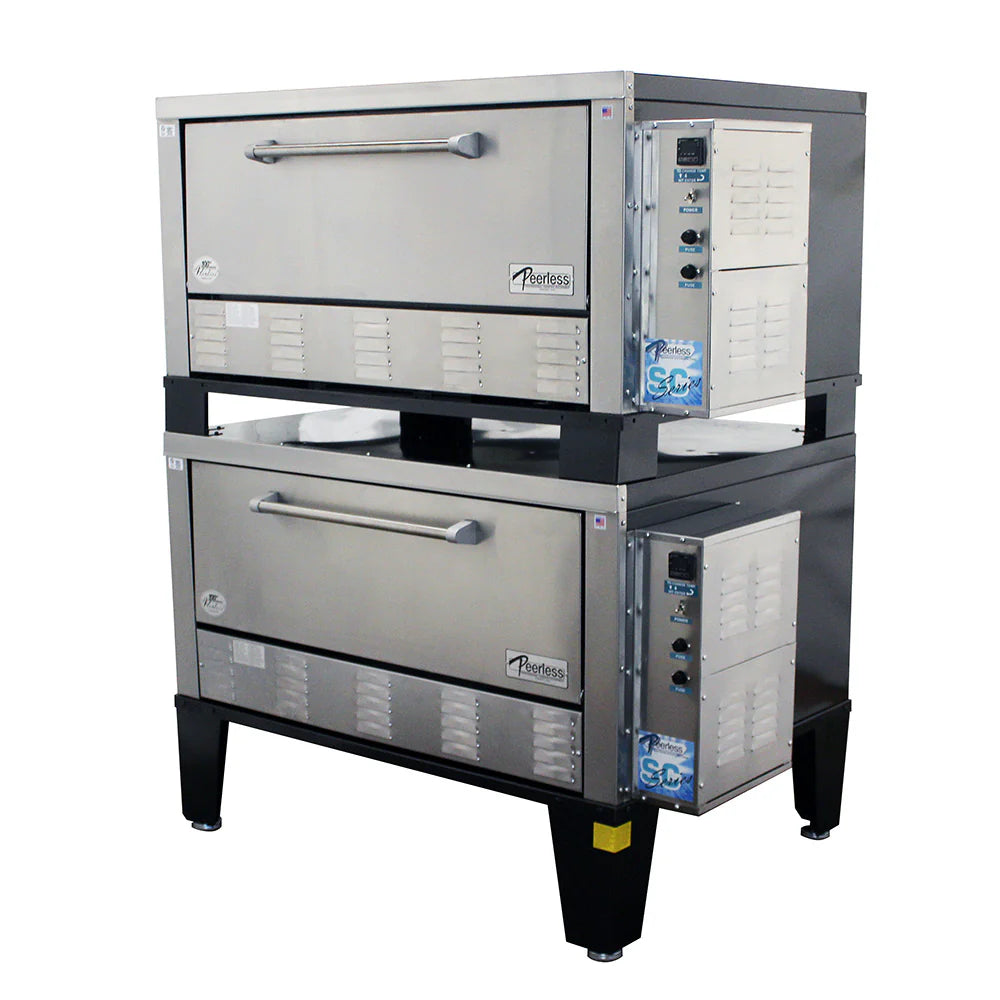Peerless CE52BESC Stacked Electric Bake & Roast Deck Oven