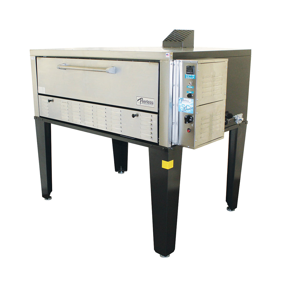 Peerless CW100PESC Single Deck Gas Pizza Oven with Digital Controls