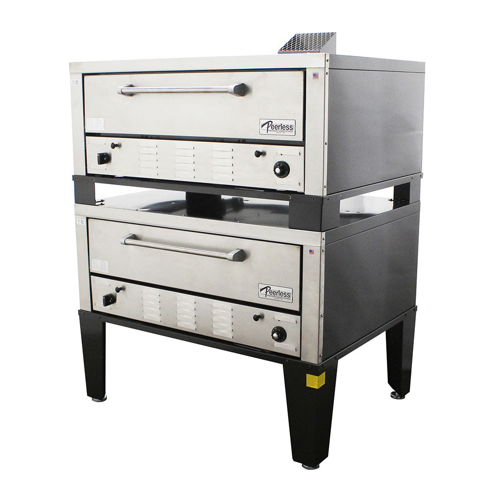 Peerless CW42B Double Stack Gas Bake and Roast Oven