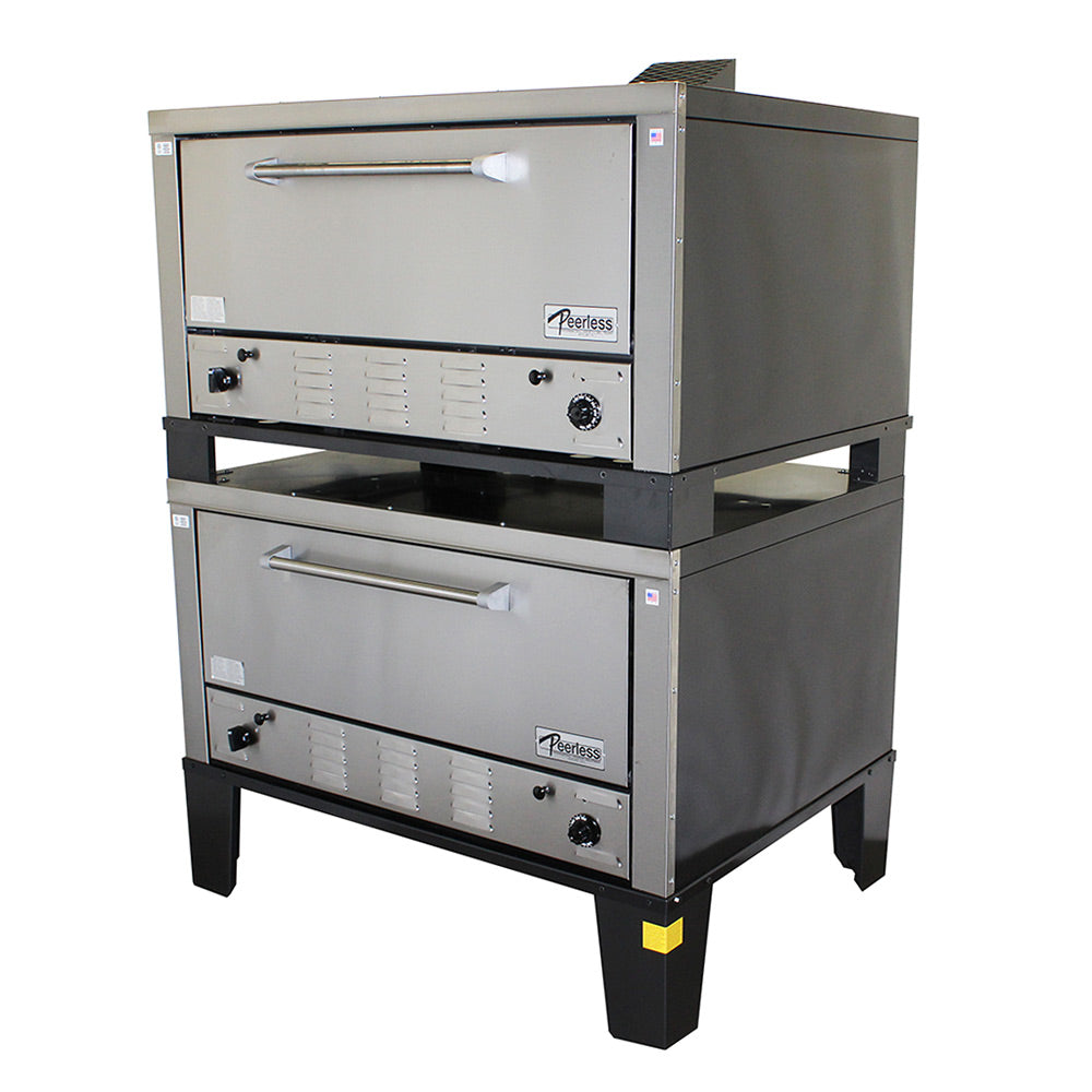 Peerless CW52B Double Stack Gas Roast Oven with 12" High Decks
