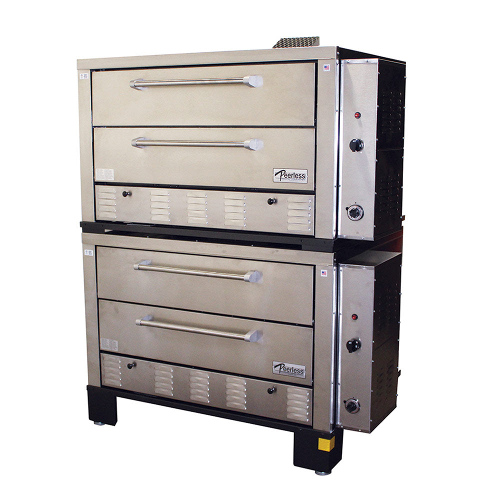 Peerless CW62BSC Double Stack Twin Deck Gas Bake Oven