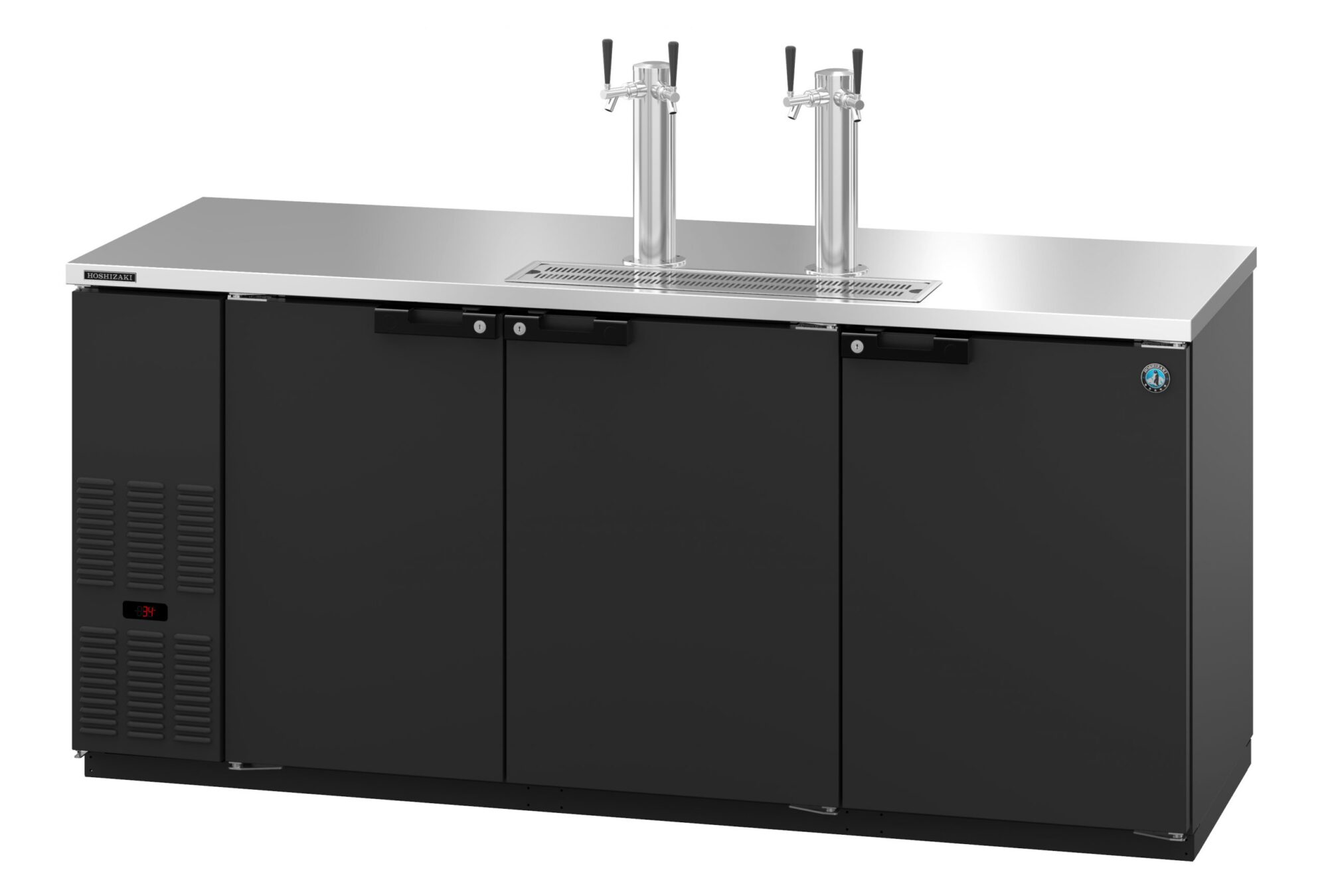 Hoshizaki DD80 80 Inch Three Section Draft Beer Cooler Direct Draw Stainless Steel