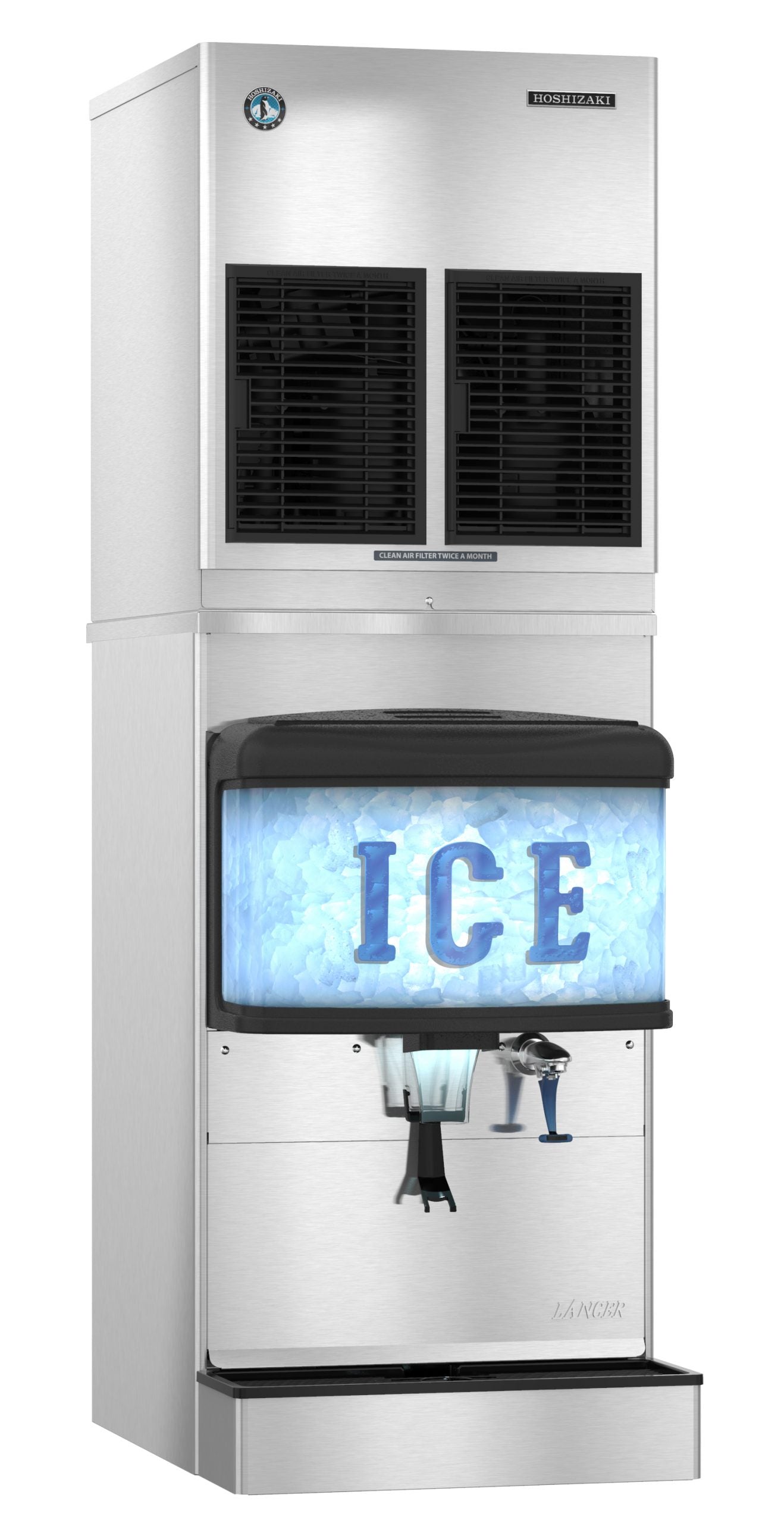 Hoshizaki FD-650MWJ-C Water-Cooled Ice Maker Cubelet-Style with Antimicrobial