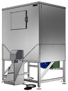 Hoshizaki HCD-1000B 48 Inch Ice Bagging System with 1078 lb Capacity Stainless Steel