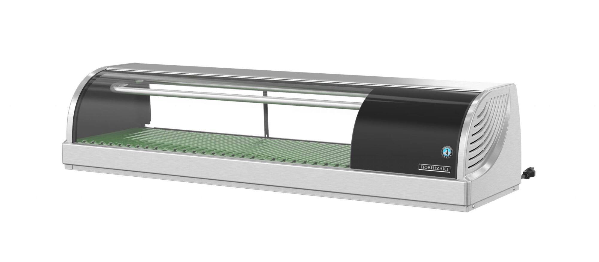 Hoshizaki HNC-120BA-R-SLH 47-1/5 Inch Refrigerated Sushi Display Case Countertop Stainless Steel with LED Lighting
