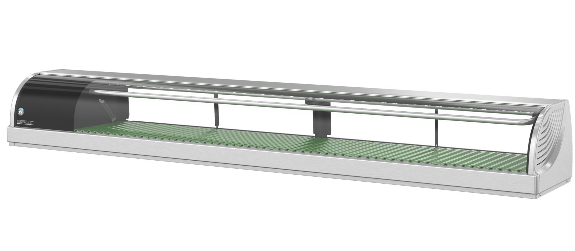 Hoshizaki HNC-210BA-L-SLH 82-7/10 Inch Refrigerated Sushi Display Case with Front Curved Glass