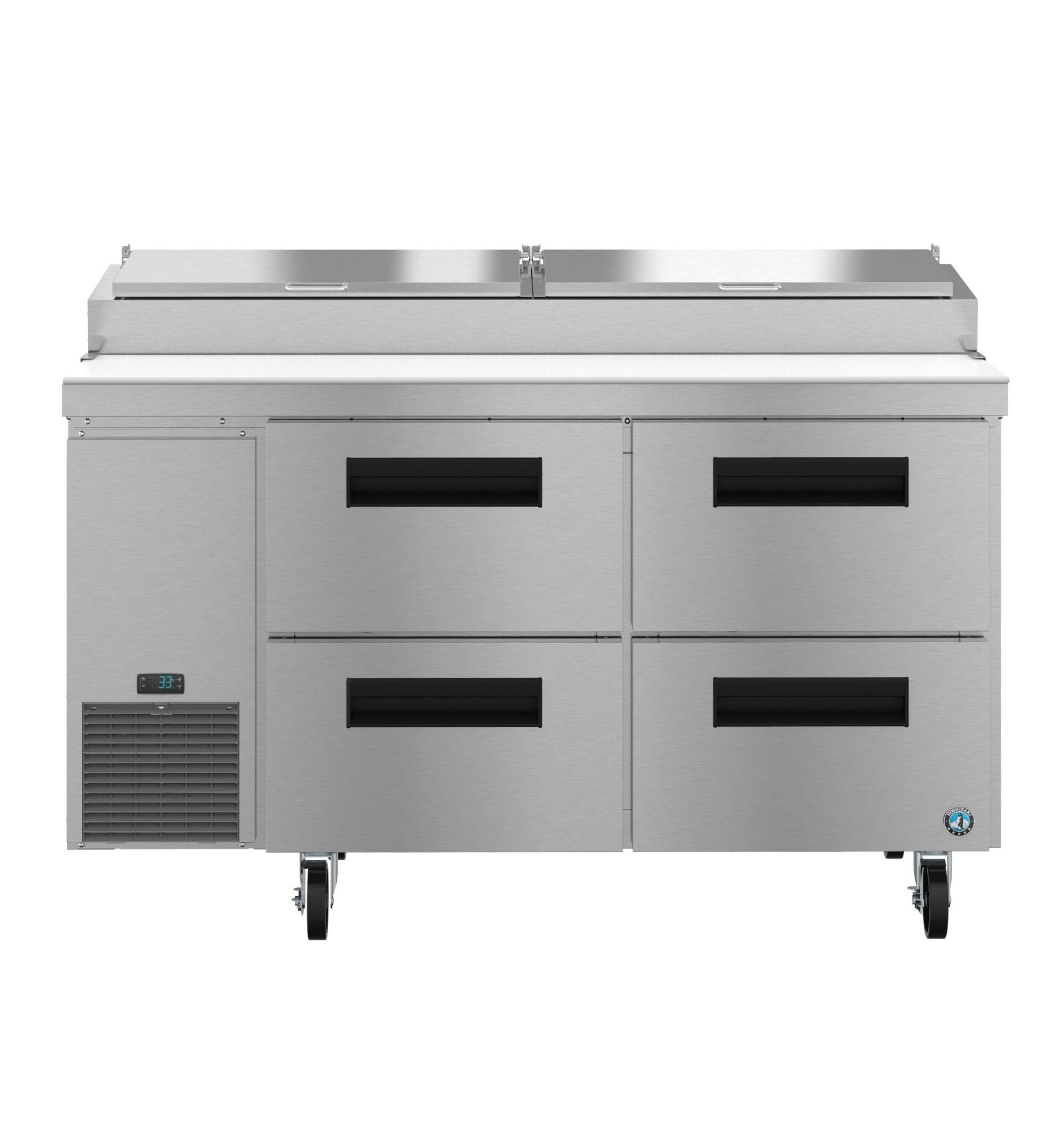 Hoshizaki PR60B-D4 60 Inch Steelheart Series Pizza Prep Table 16.63 Cu Ft