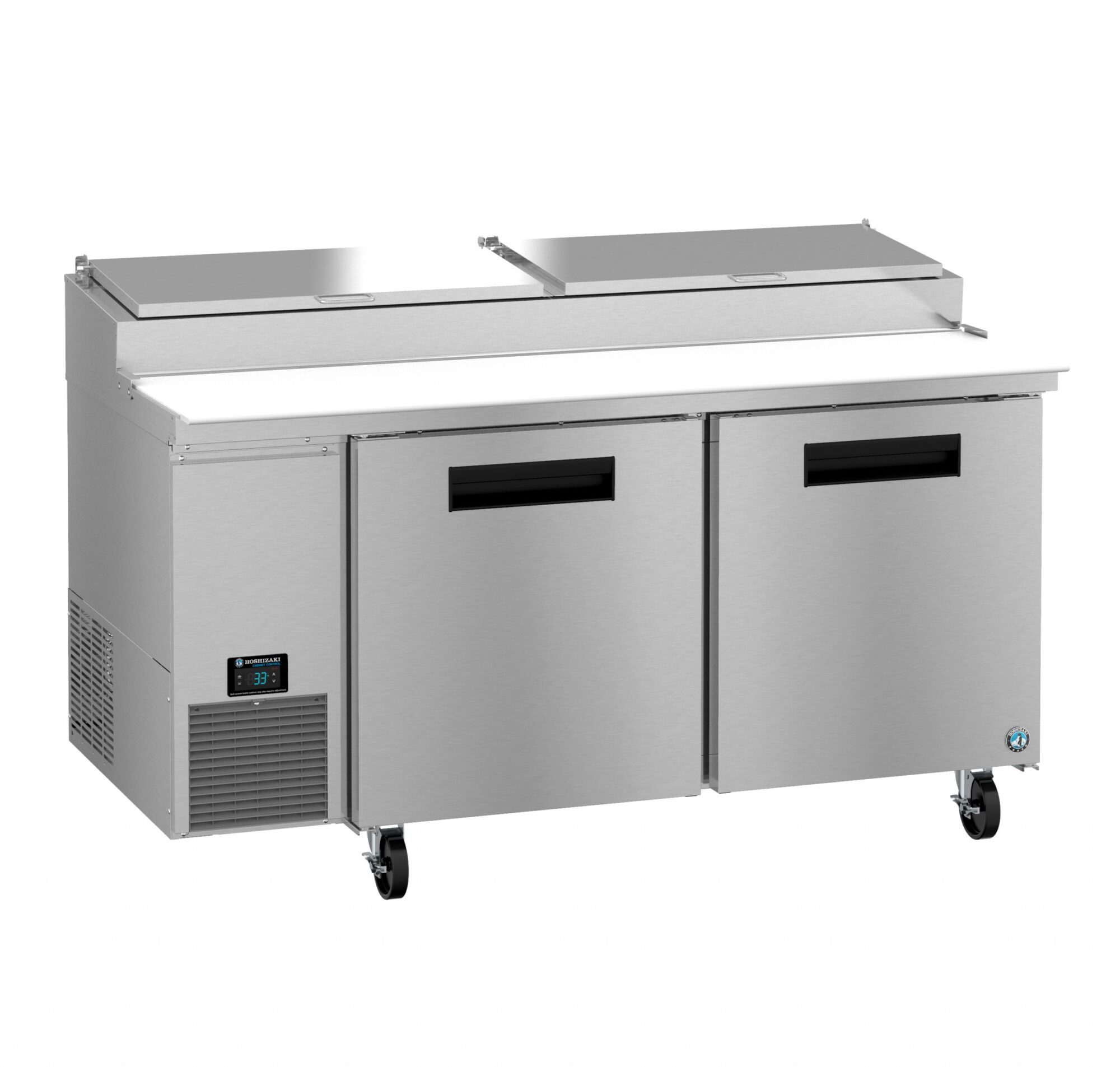 Hoshizaki PR67B 67 Inch Two Section Refrigerated Counter with Cutting Board