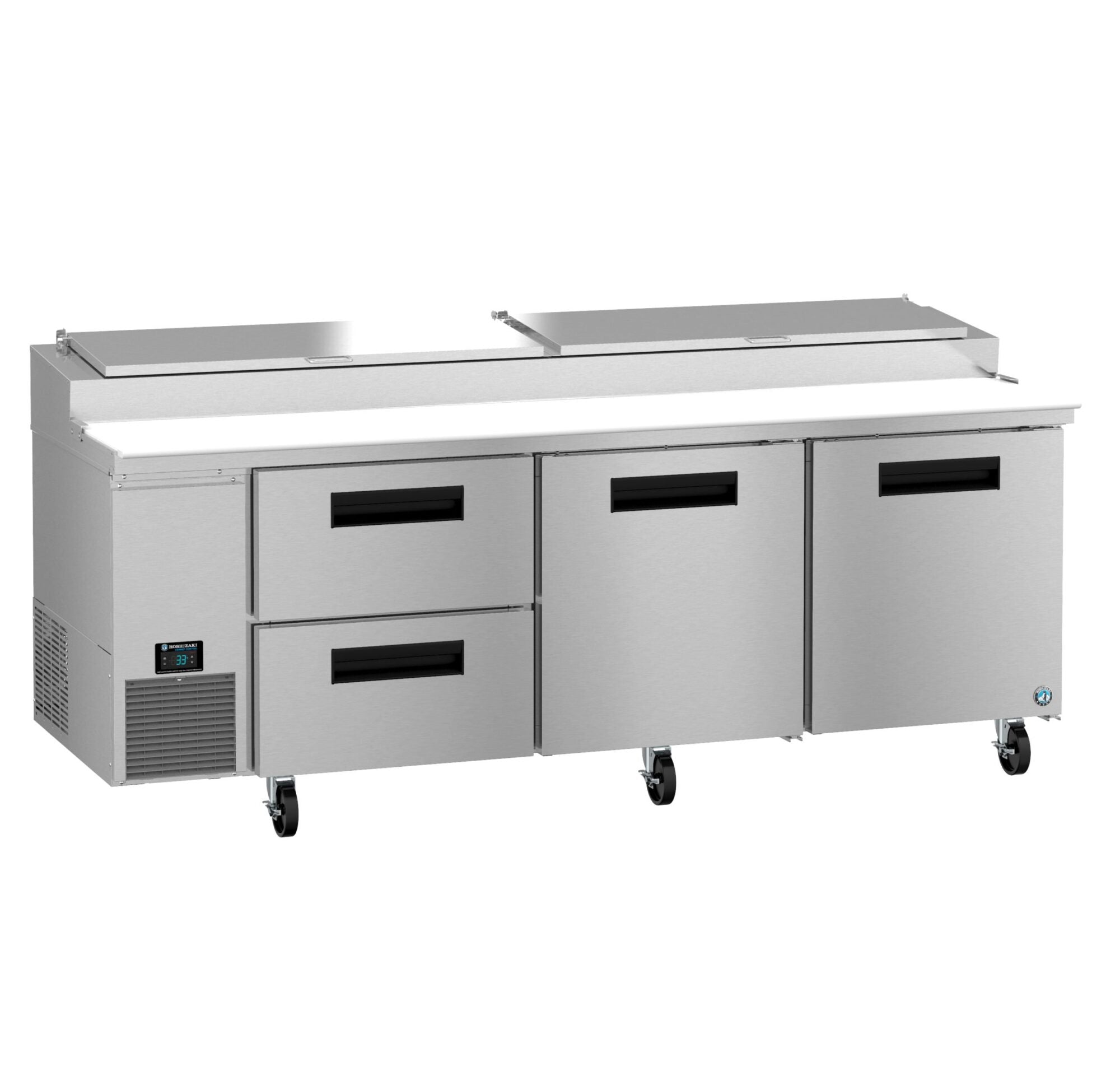 Hoshizaki PR93B-D2 Width 93 Inch Steelheart Series Pizza Prep Table 29.3 cu ft