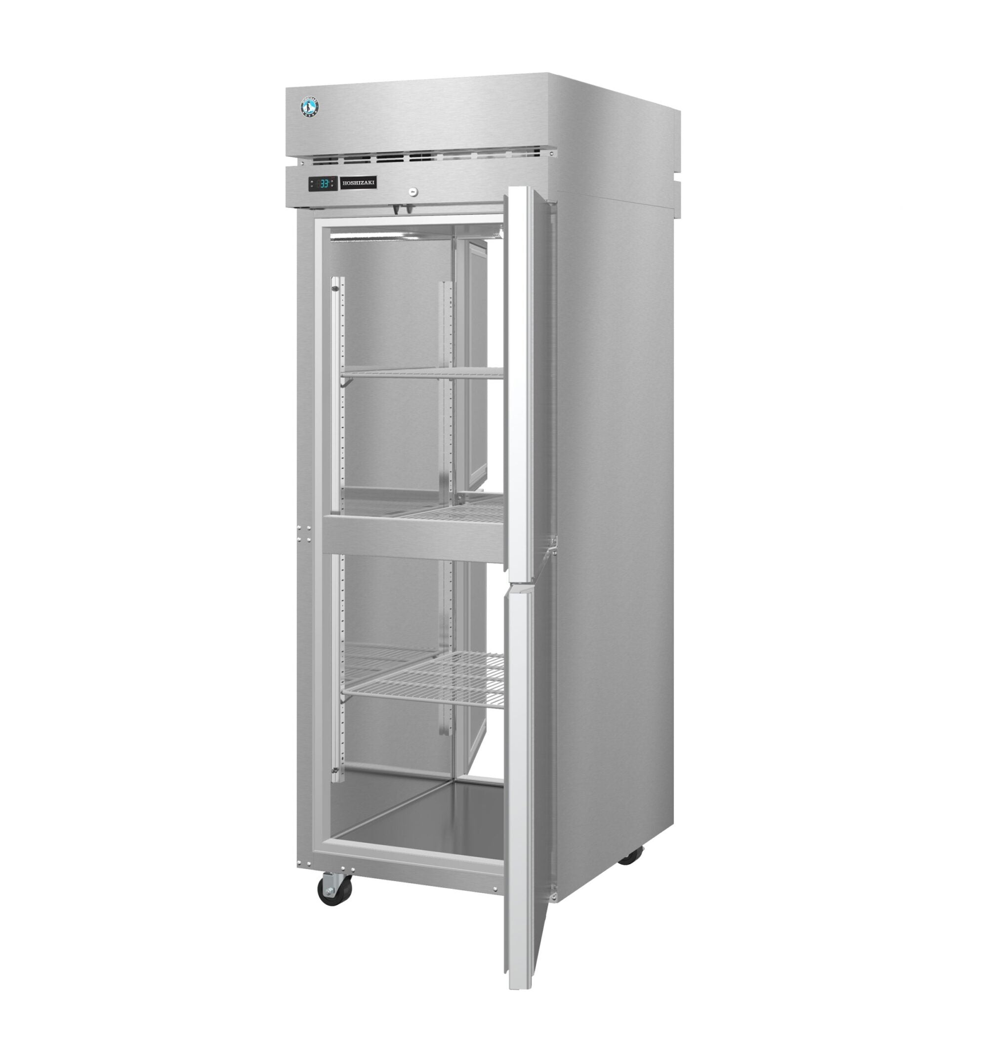 Hoshizaki PT1A-HS-HS 27 Inch Stainless Steel Pass-Thru Refrigerator 24.2 cu ft