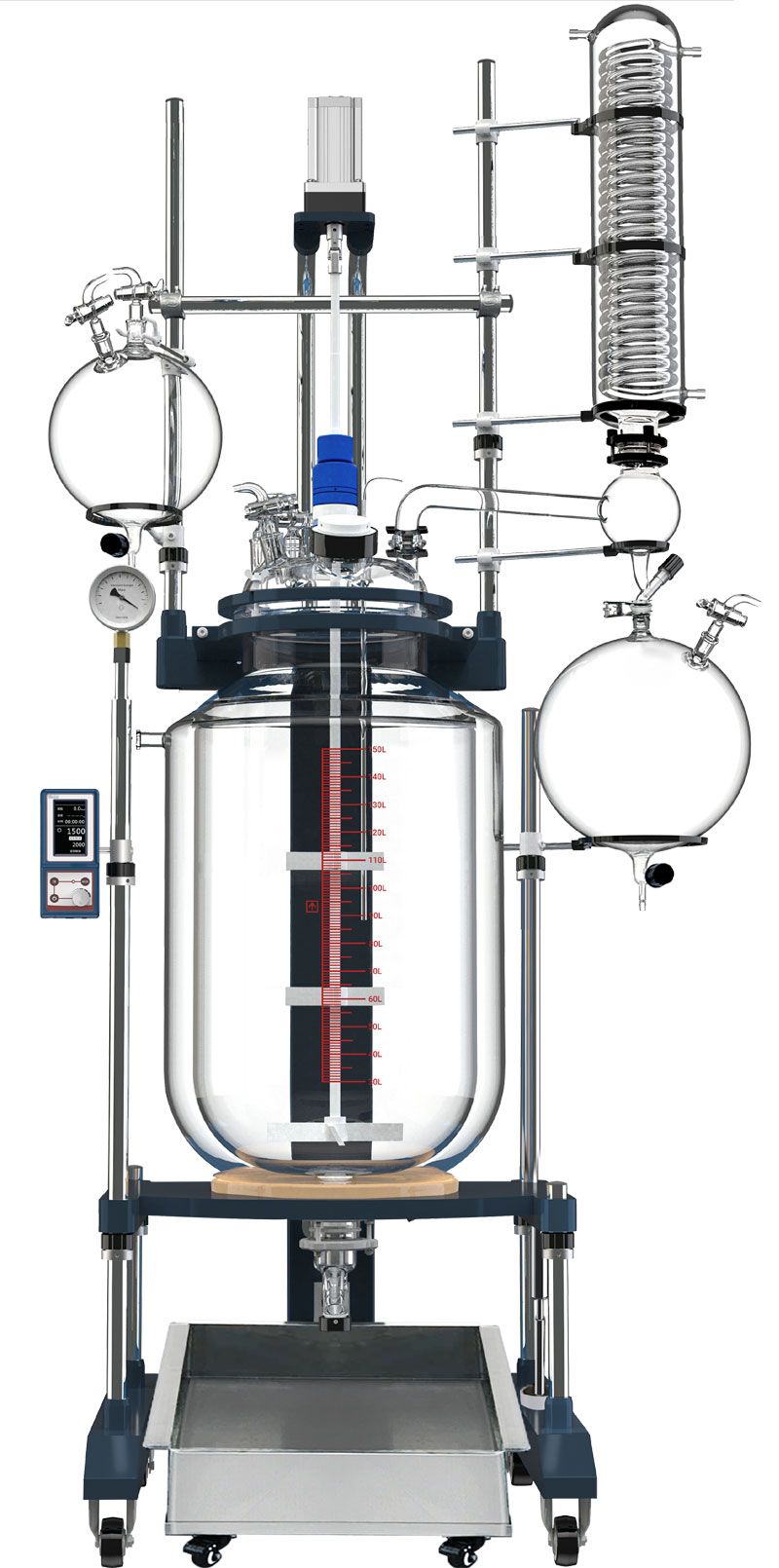 International R150 Across International R150 Glass Reactor Ai 150L Single Jacketed ETL