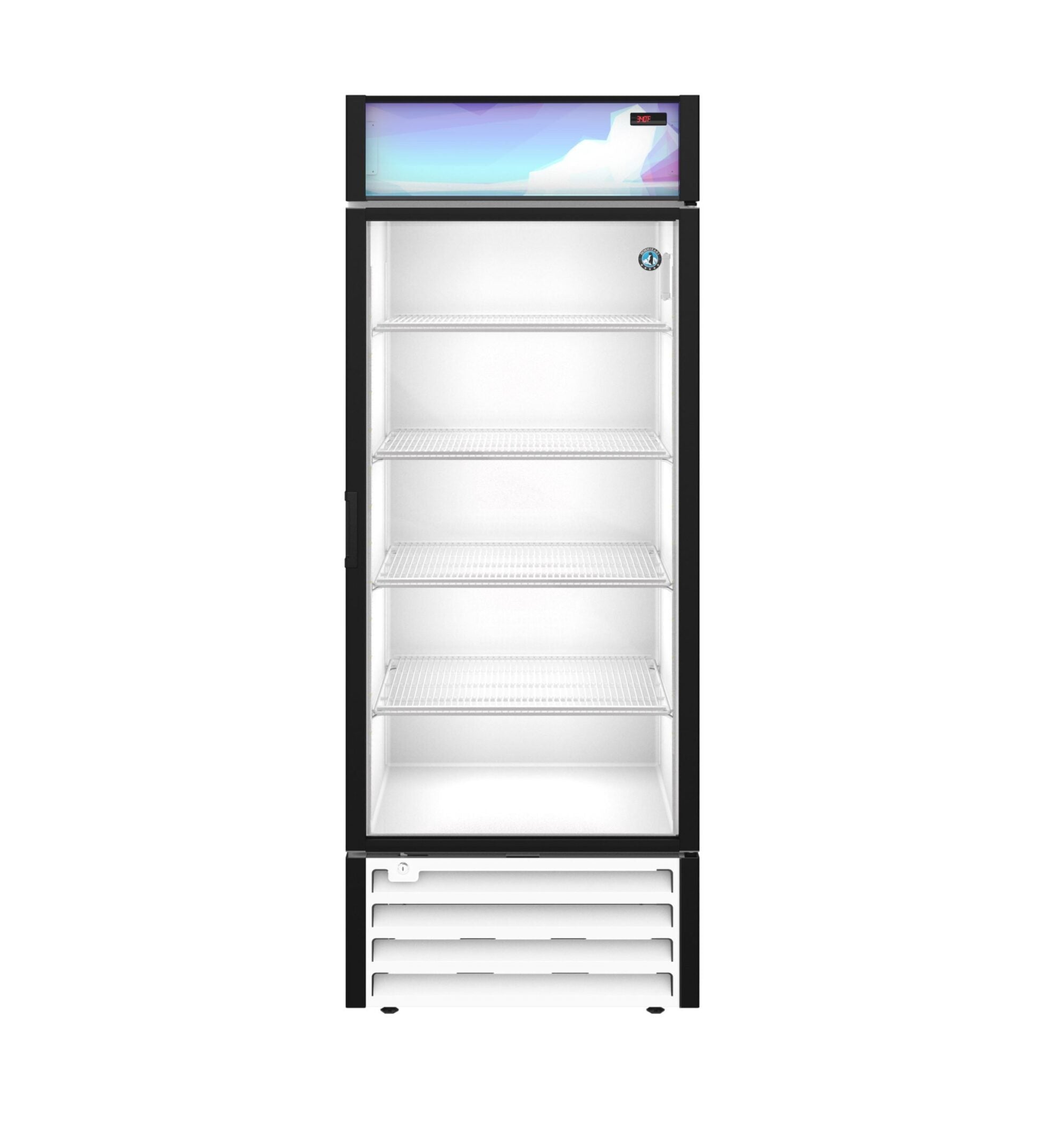 Hoshizaki RM-26-HC-WHT 30 Inch Refrigerated Merchandiser 26 cu ft one-section stainless steel with digital controls