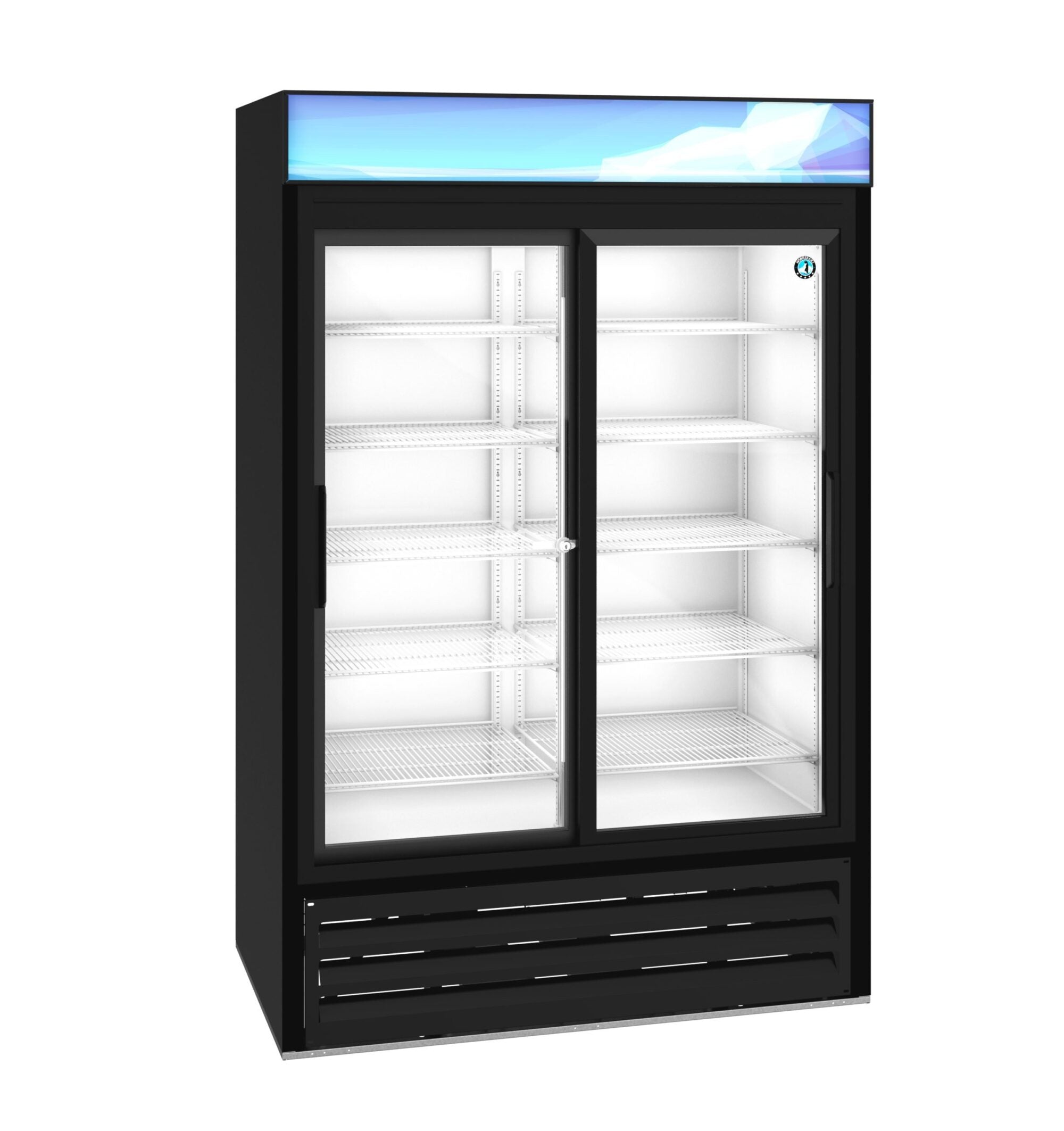 Hoshizaki RM-45-SD-HC-BLK 51 Inch 38.26 cu ft Refrigerated Merchandiser 2 Section Black