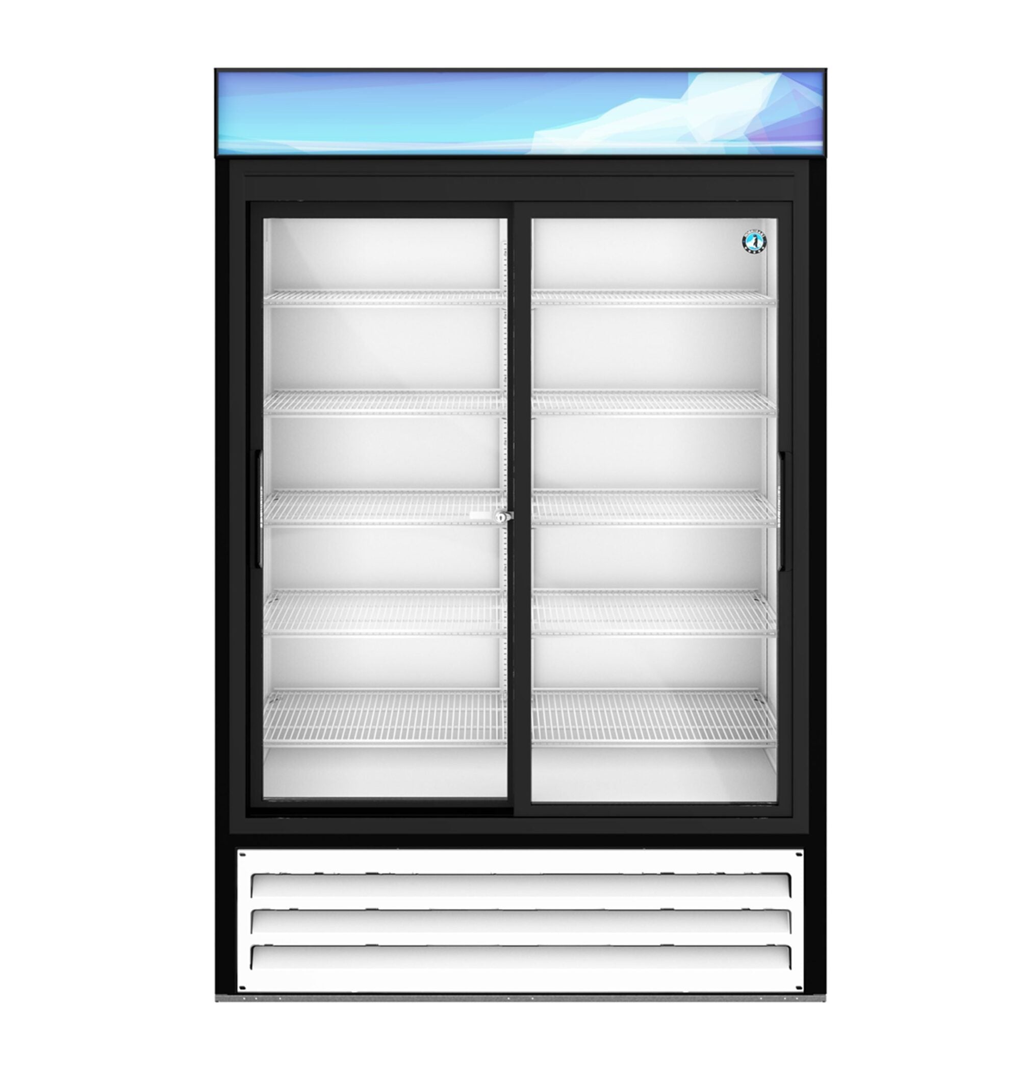 Hoshizaki RM-45-SD-HC-WHT 51 Inch Refrigerated Merchandiser Two Section 38.26 cu ft
