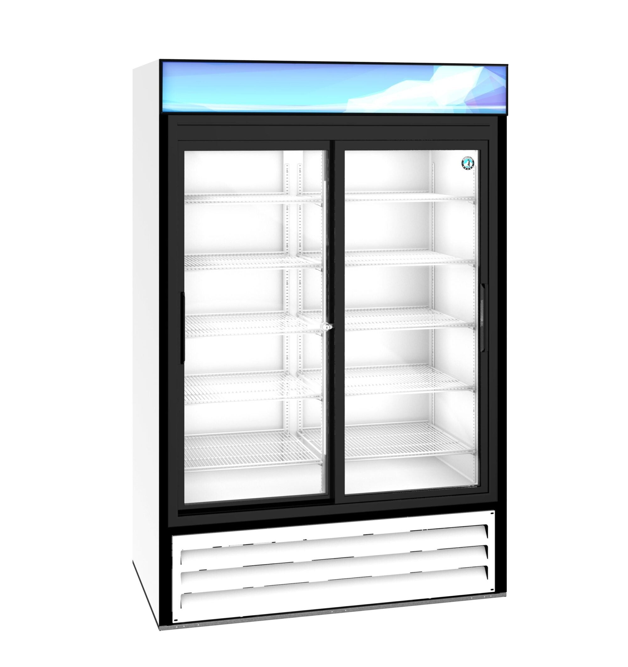 Hoshizaki RM-45-SD-HC-WHT 51 Inch Refrigerated Merchandiser Two Section 38.26 cu ft