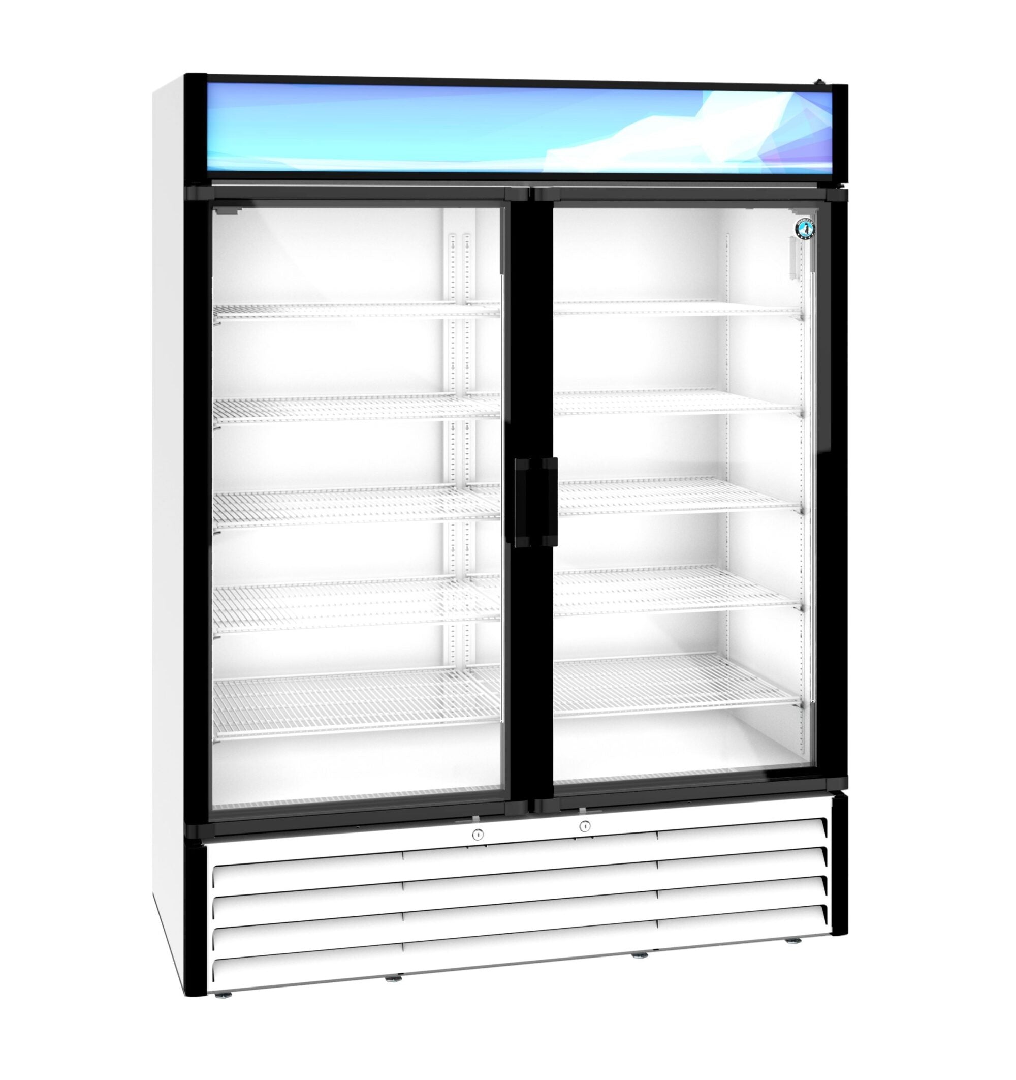 Hoshizaki RM-49-HC-WHT 60 Inch Refrigerated Merchandiser 42.61 cu ft Two-section