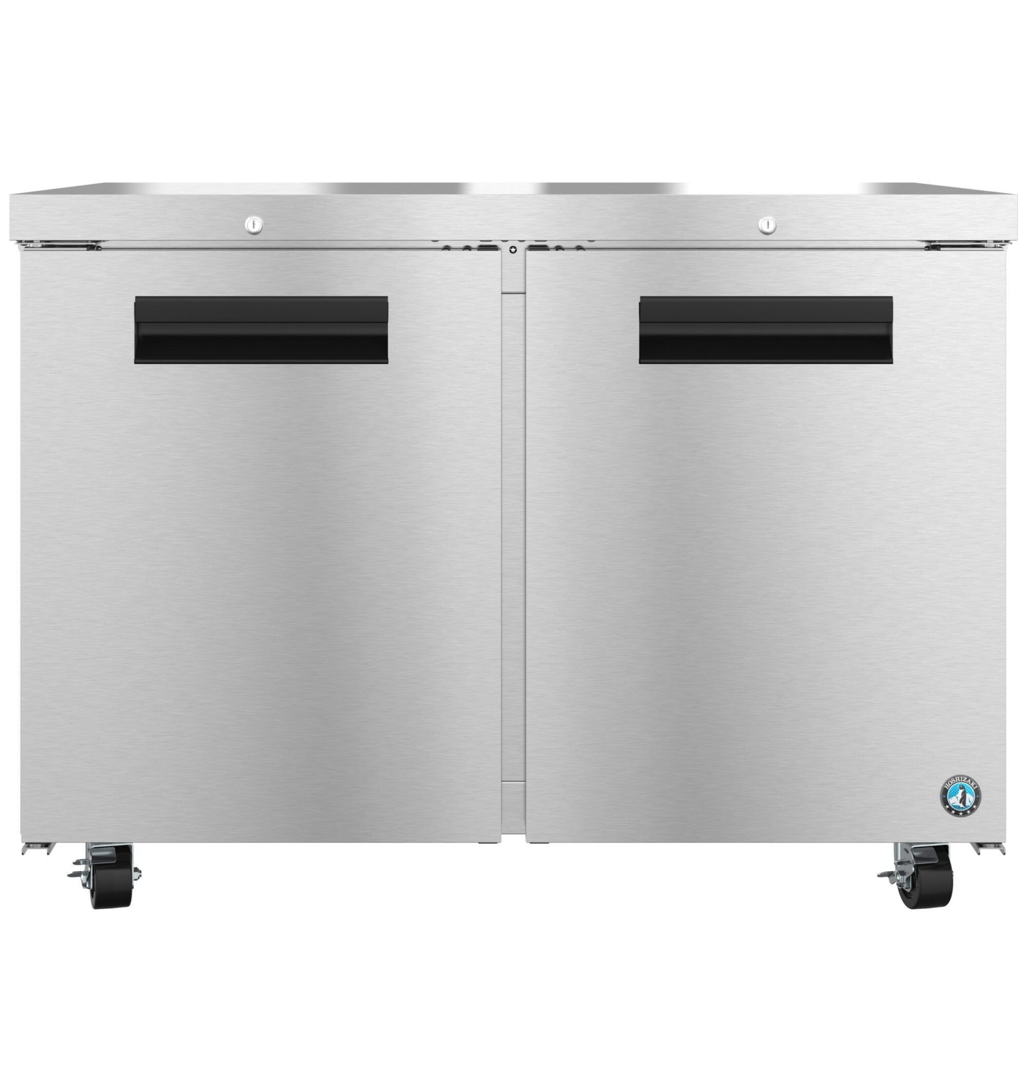 Hoshizaki UF48B-LP01 48 Inch 12 cu ft Undercounter Freezer Two-section Stainless Steel with Locks