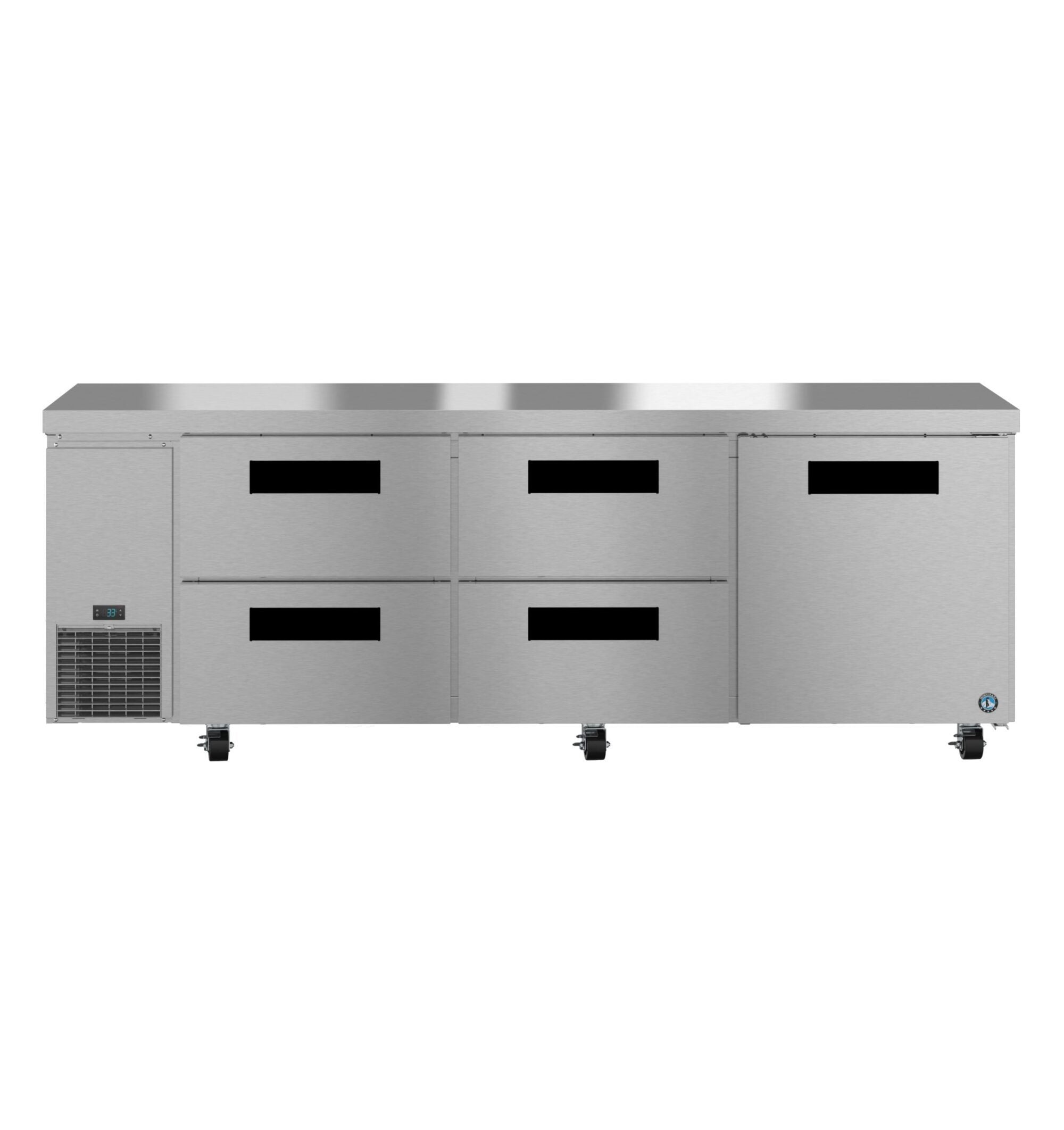 Hoshizaki ULR93B-D4 93 Inch Undercounter Refrigerator 30.17 Cu Ft Three Section