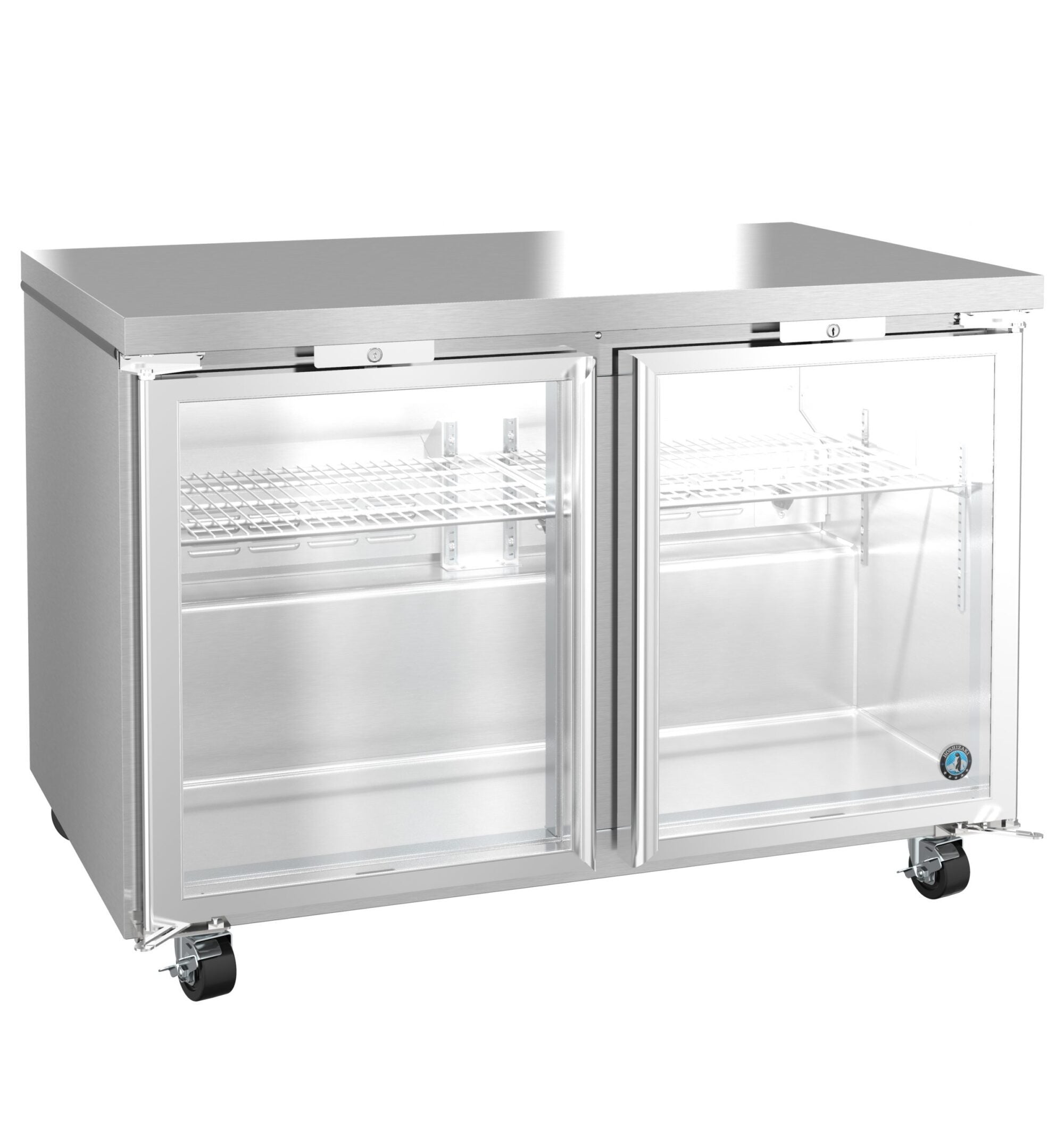 Hoshizaki UR48B-GLP01 48 Inch Two Section Undercounter Refrigerator Stainless Steel