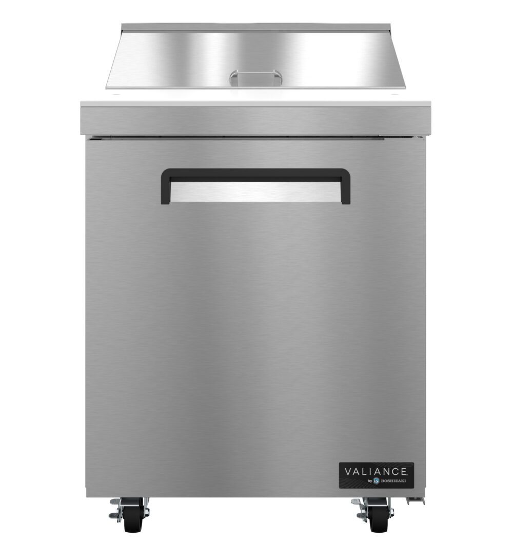 Hoshizaki VSR27A-8 27 Inch Sandwich Prep Refrigerator 6.33 cu ft with 8 Pans