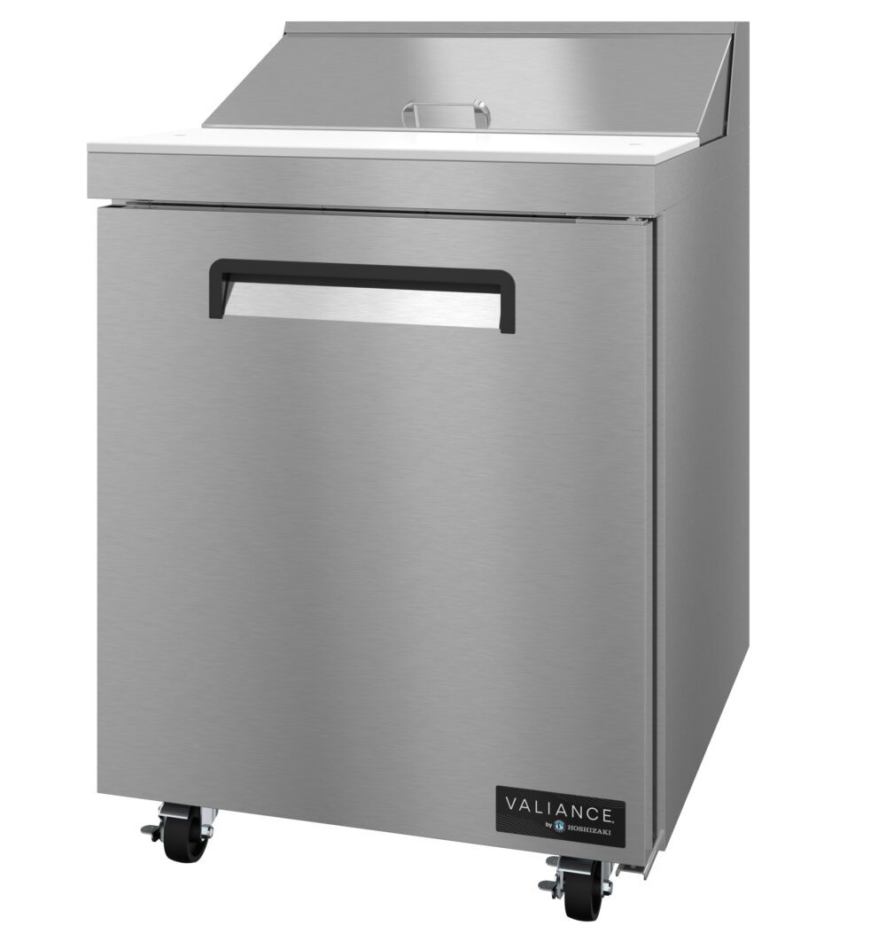 Hoshizaki VSR27A-8 27 Inch Sandwich Prep Refrigerator 6.33 cu ft with 8 Pans