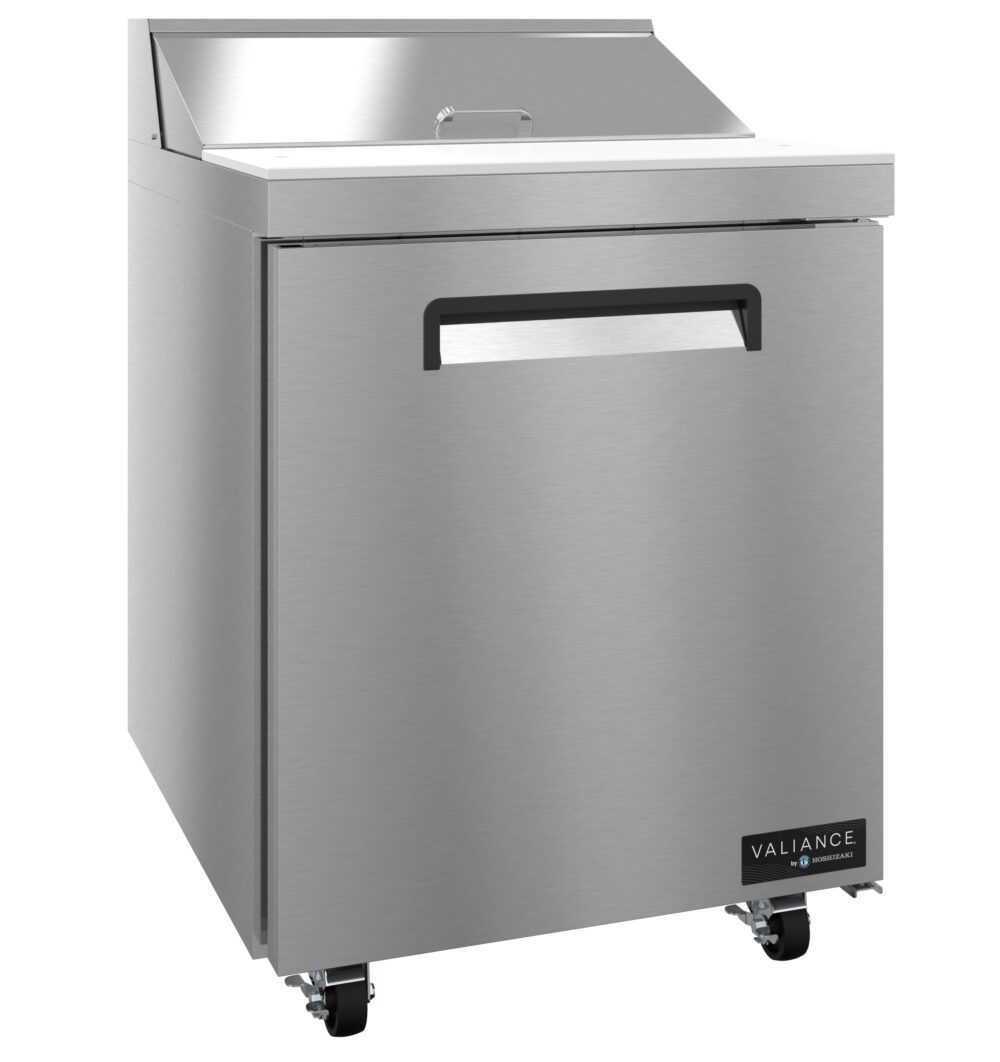 Hoshizaki VSR27A-8 27 Inch Sandwich Prep Refrigerator 6.33 cu ft with 8 Pans