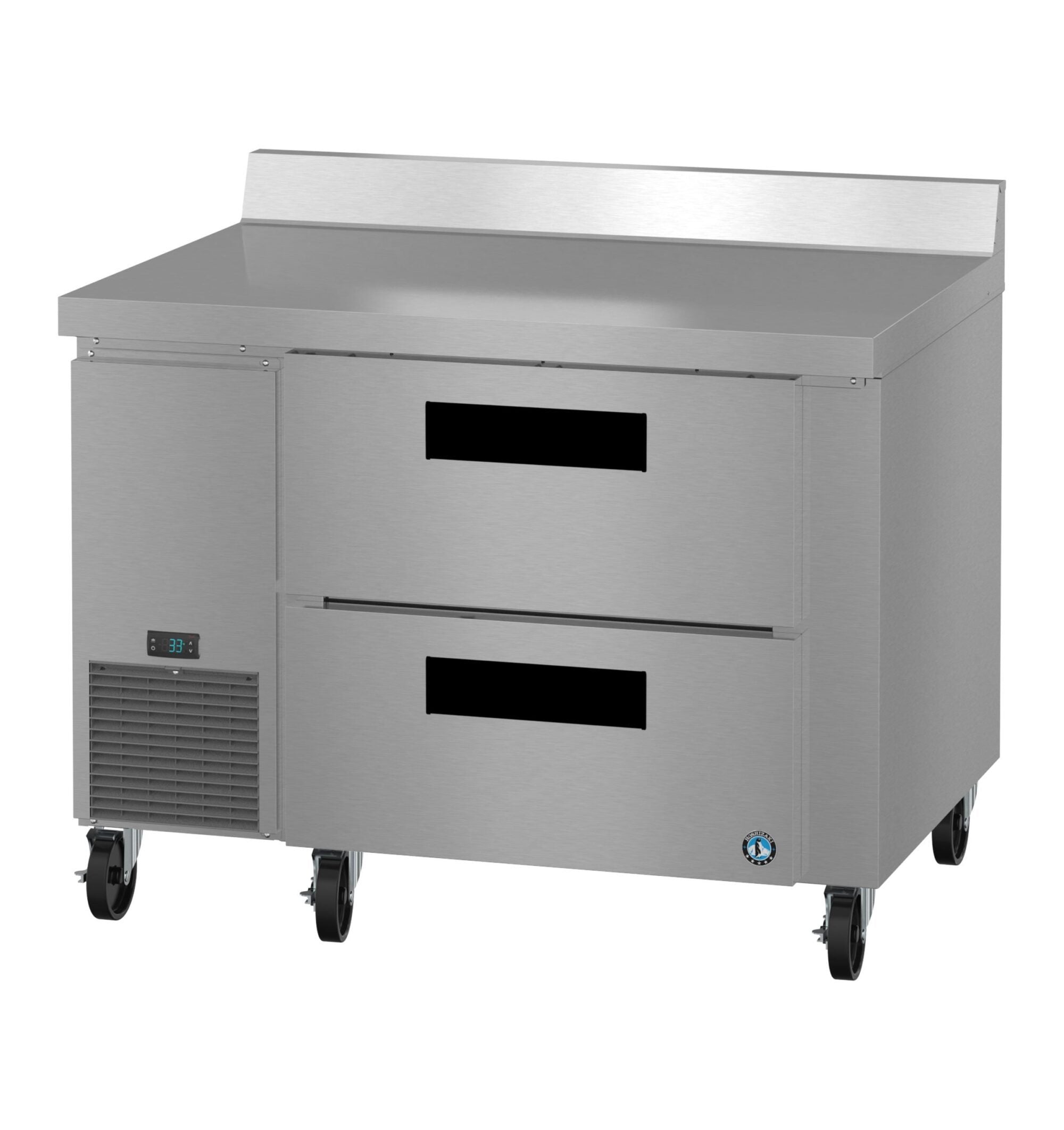 Hoshizaki WLR46B-D2 48 Inch Stainless Steel Worktop Refrigerator 11.78 cu ft with 2 Drawers