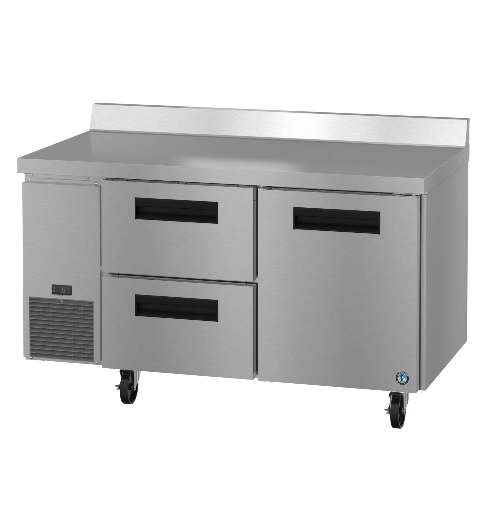 Hoshizaki WLR60B-D2 60 Inch Steelheart Series Worktop Refrigerator 17.22 cu - 2 Section