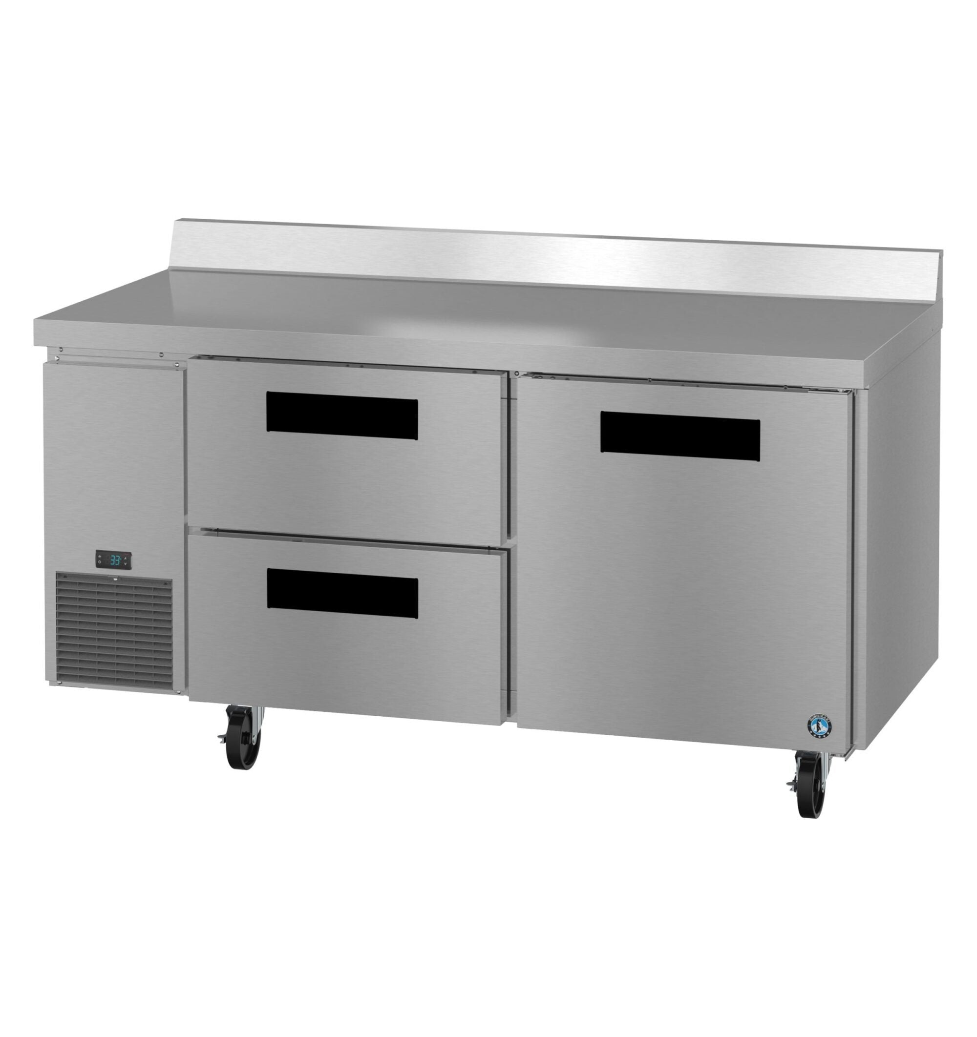 Hoshizaki WLR67B-D2 67 Inch Stainless Steel Refrigerated Counter 19.97 cu ft