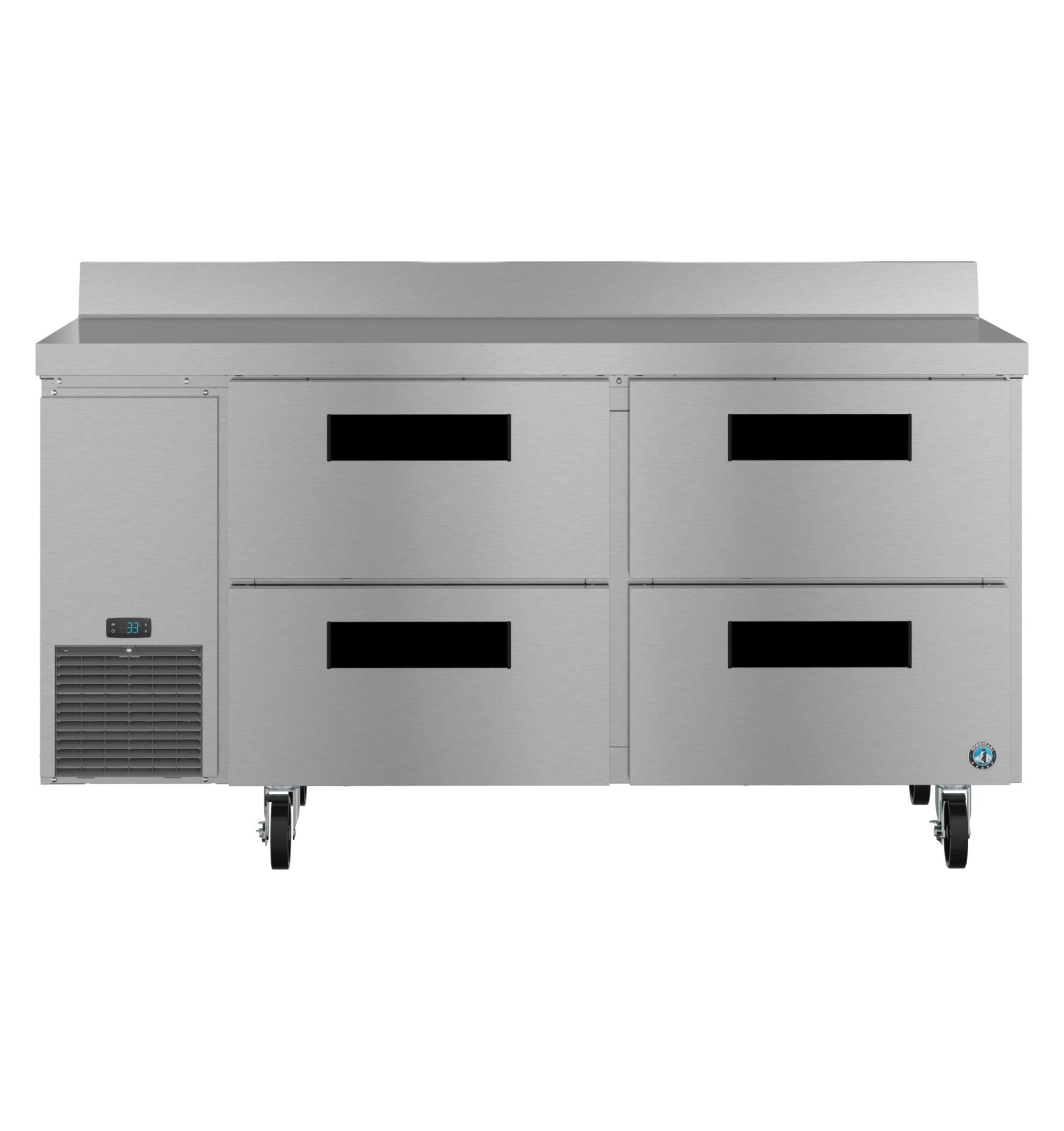 Hoshizaki WLR67B-D4 67 Inch Two-section Refrigerated Counter with Drawers