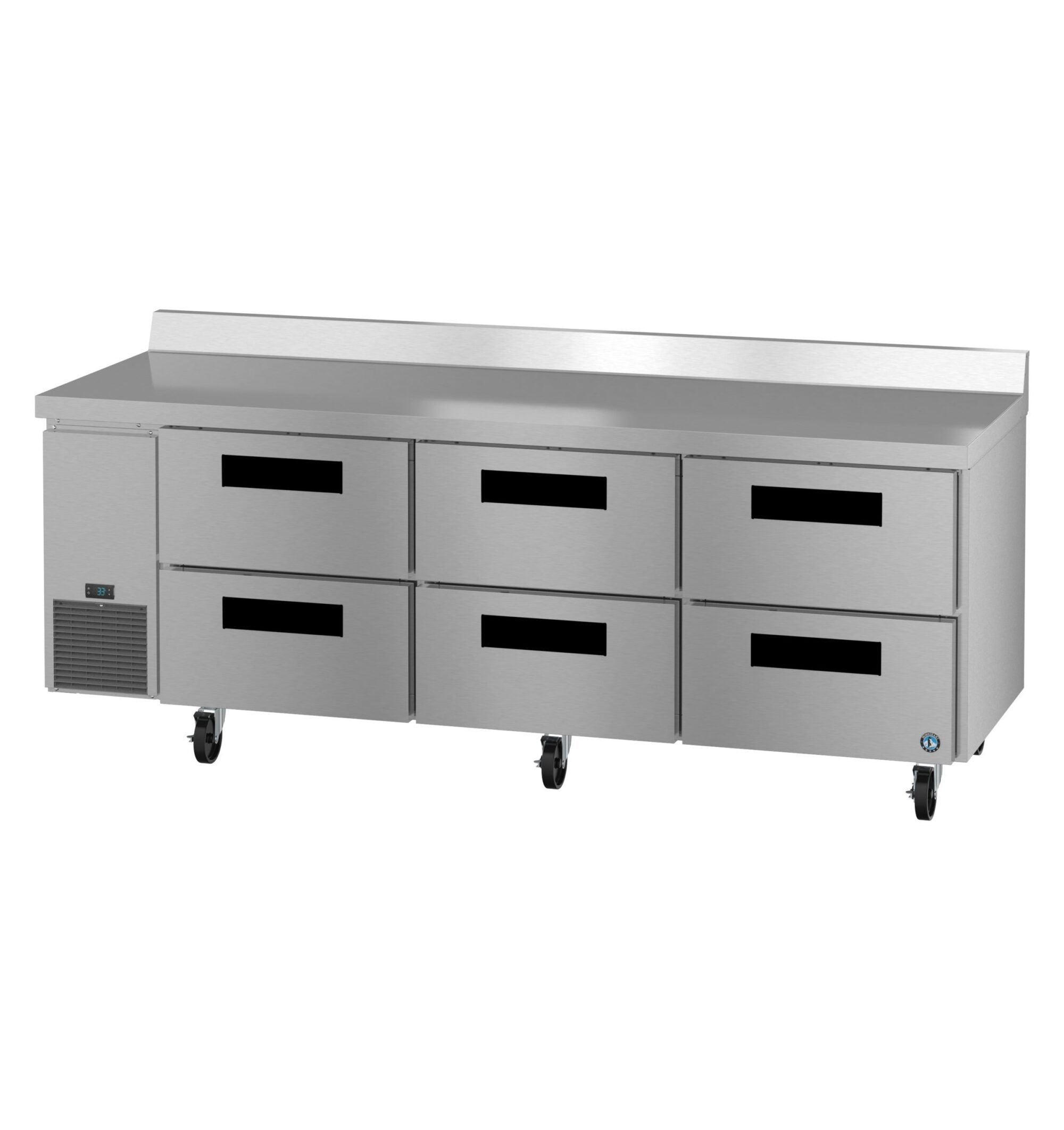 Hoshizaki WLR93B-D6 93 Inch Worktop Refrigerator Reach-in 30.17 cu ft 3 Section