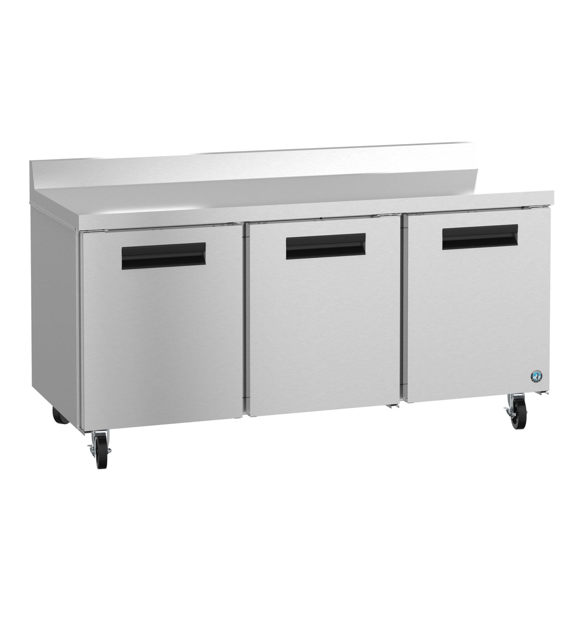 Hoshizaki WR72B 72 Inch Reach-in Refrigerated Counter 3 Section with Casters