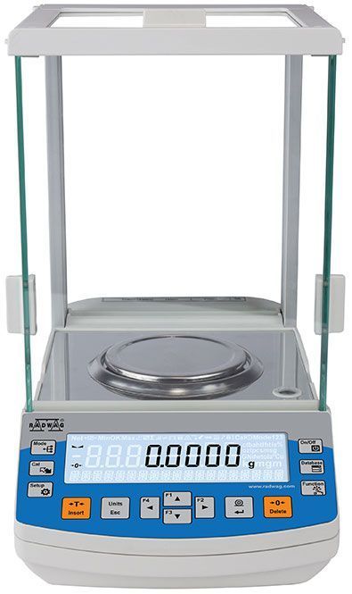 Across International AS 220.R2 PLUS Radwag 220g Capacity 0.1mg Readability ø4" Analytical Balance