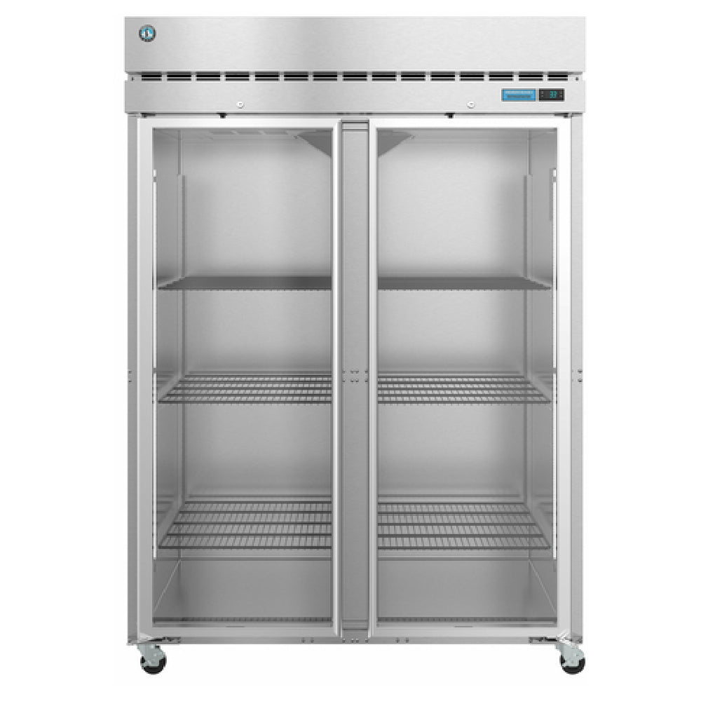 Hoshizaki R2A-FG 55 Inch Reach-in Refrigerator 50.37 cu ft Two-section with Glass Doors