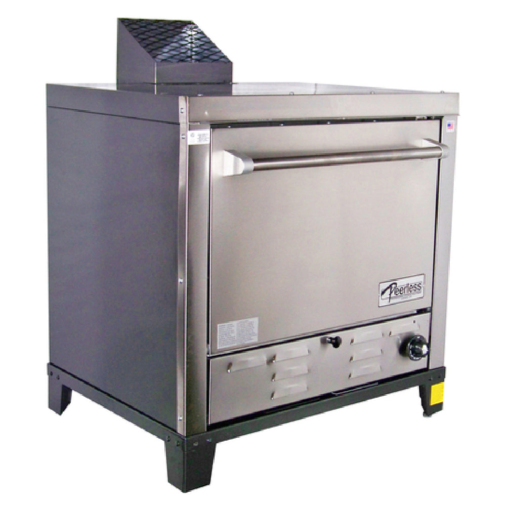 Peerless Ovens C131P_NAT 30 Inch Gas Pizza Oven Countertop with 4 Removable Pizza Stones 30000 BTU