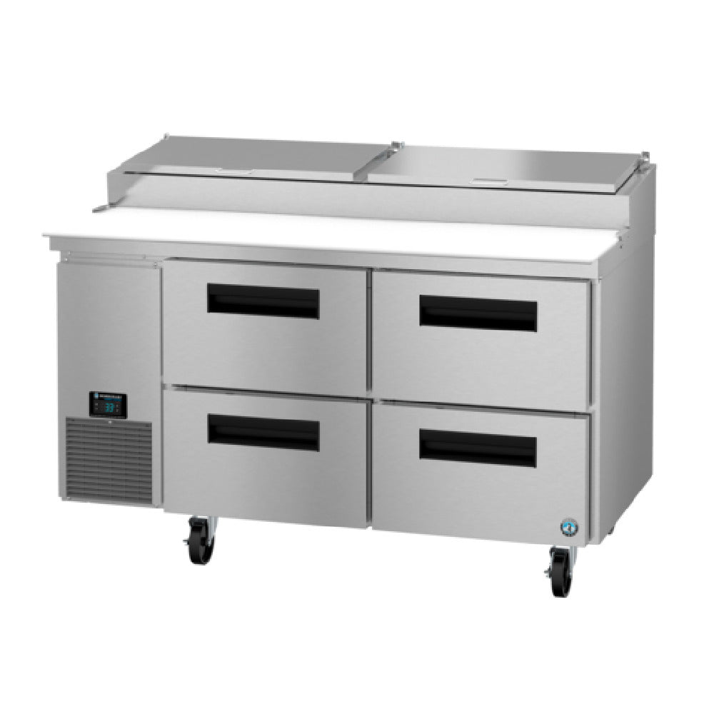 Hoshizaki PR60B-D4 60 Inch Steelheart Series Pizza Prep Table 16.63 Cu Ft