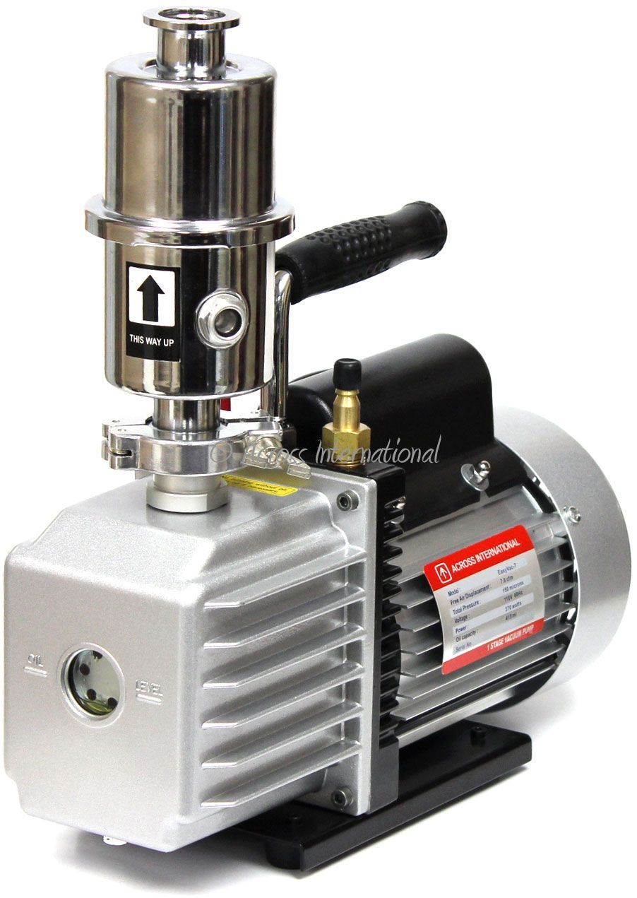 Across International EV7 Vacuum Pump with Oil Mist Filter AI EasyVac 7 cfm ETL/CE