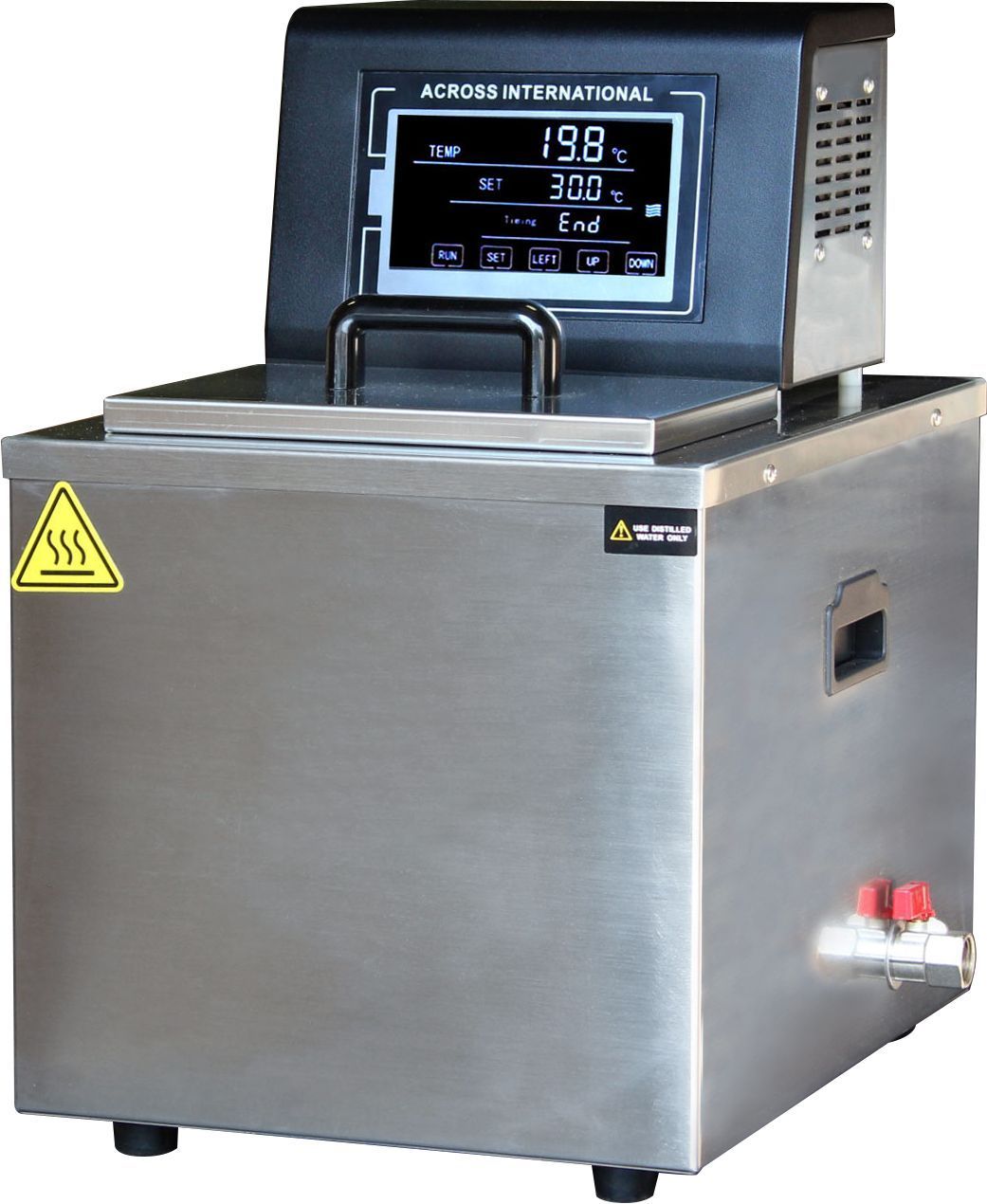 Across International H100-15sst.220 Ai 100°C 15L Capacity SST Compact Heated Recirculator 220V