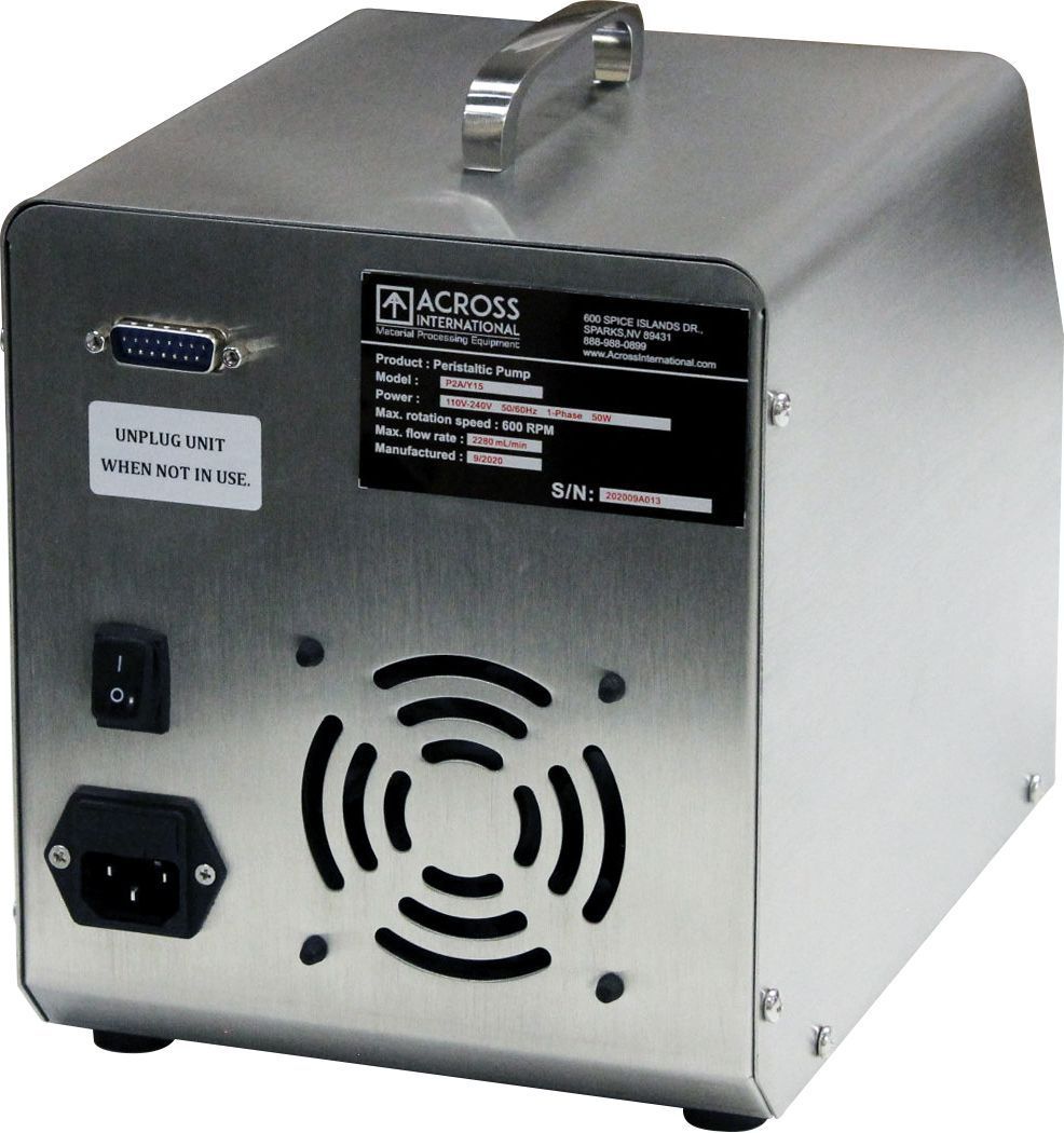 Across International P2A Ai P2A 2L/min SST Peristaltic Pump Touchscreen controller ETL